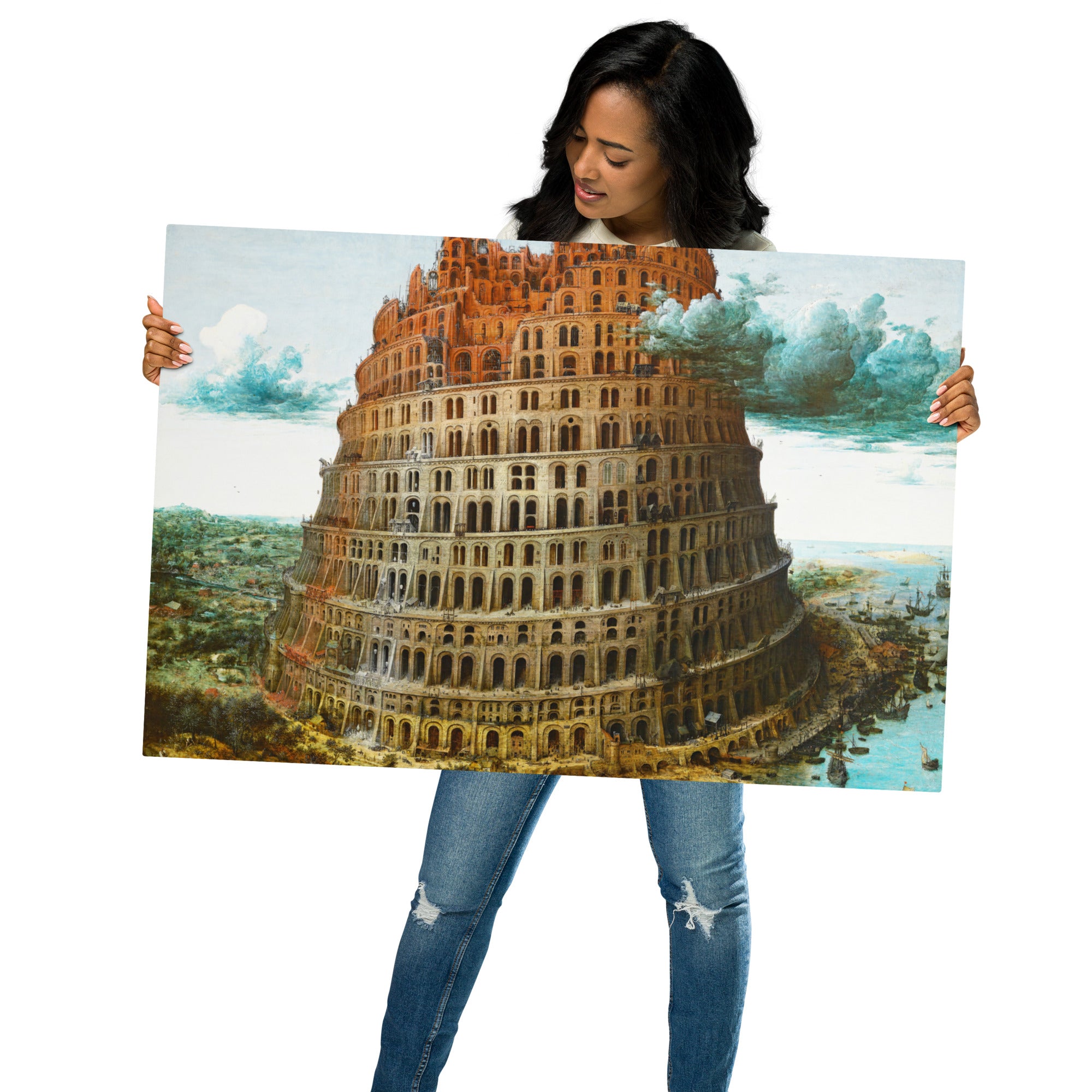 Metal prints Pieter Bruegel The Elder Flemish 1525 1569 The Tower of Babel 1563