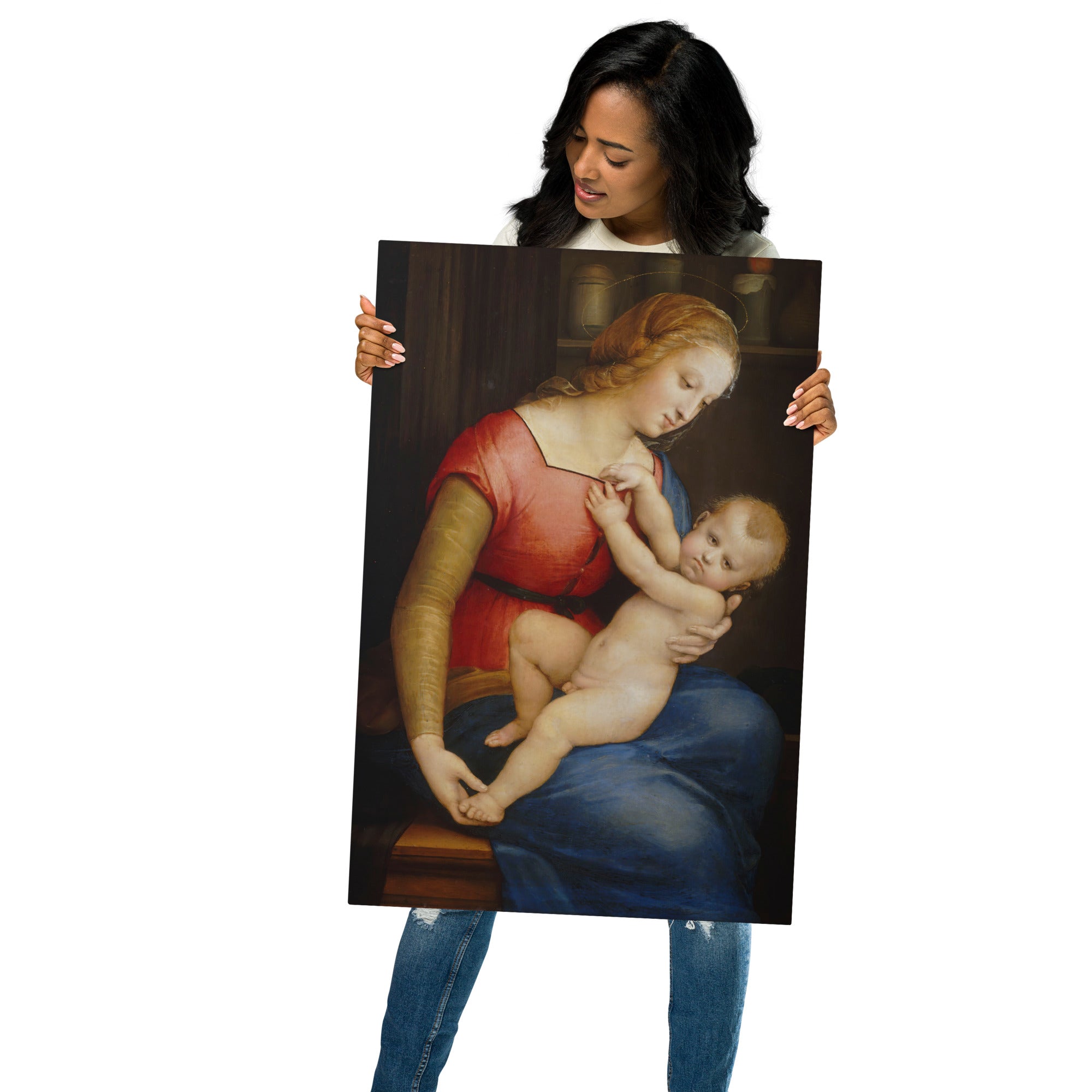 Metal prints Raphael Italian 1483 1520 La Madone De La Maison D’orléans