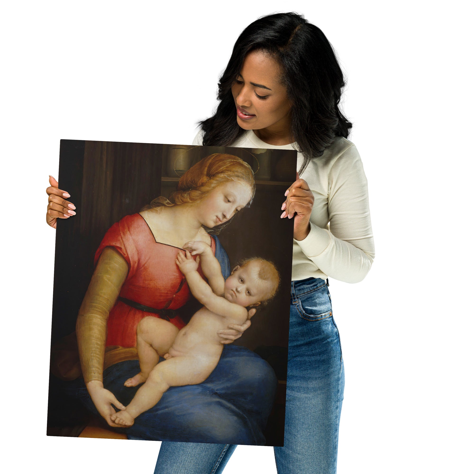 Metal prints Raphael Italian 1483 1520 La Madone De La Maison D’orléans