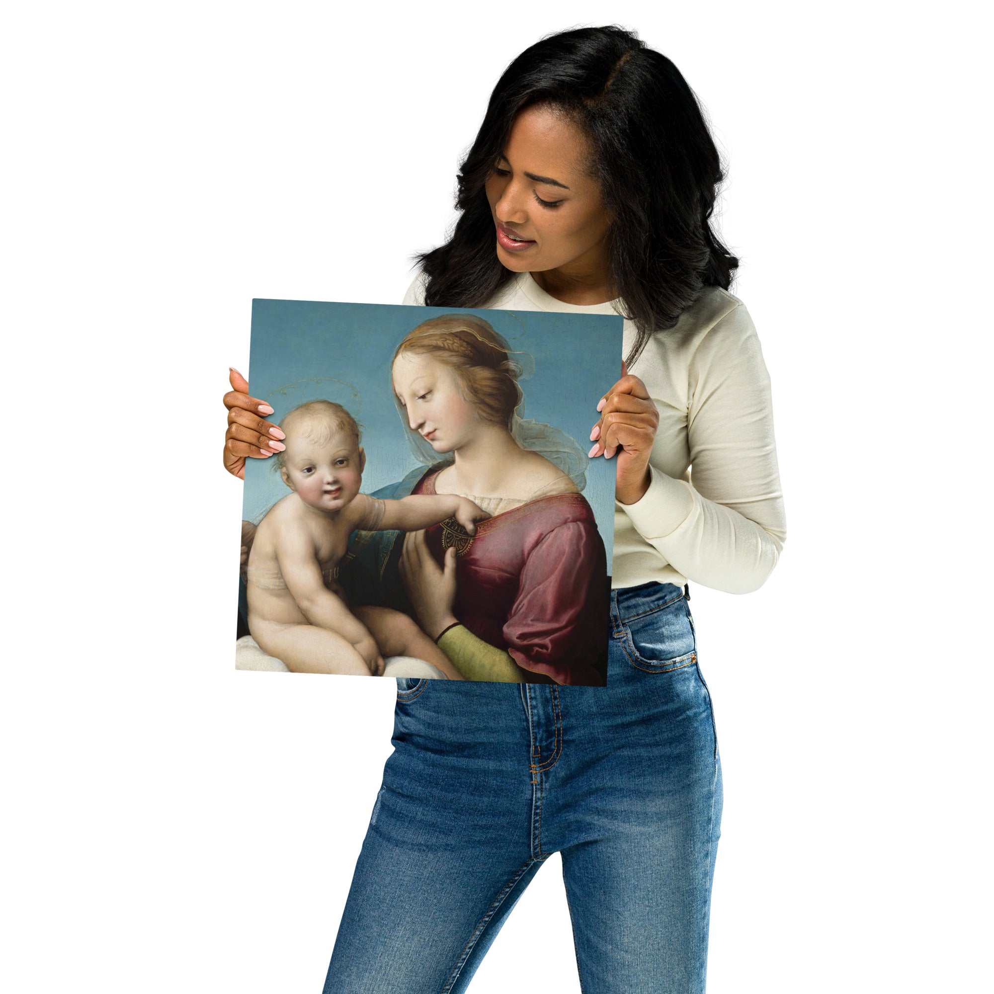 Metal prints Raphael Italian 1483 1520 The Niccolini Cowper Madonna 1508