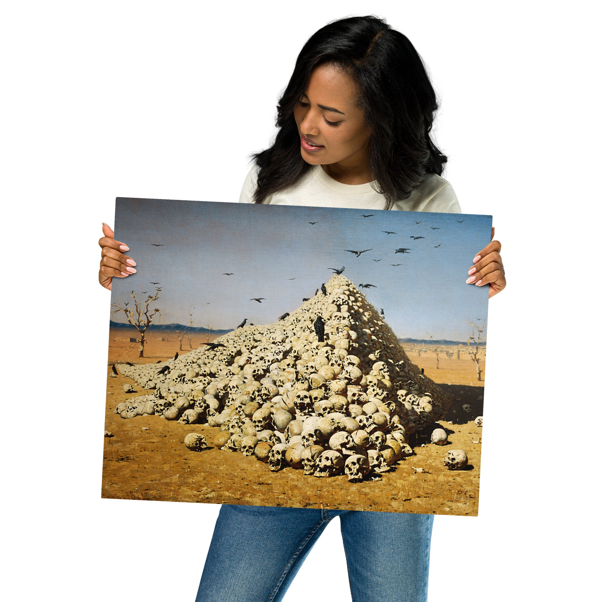 Metal prints Vasily Vereshchagin Russian 1842 1904 The Apotheosis of War 1871