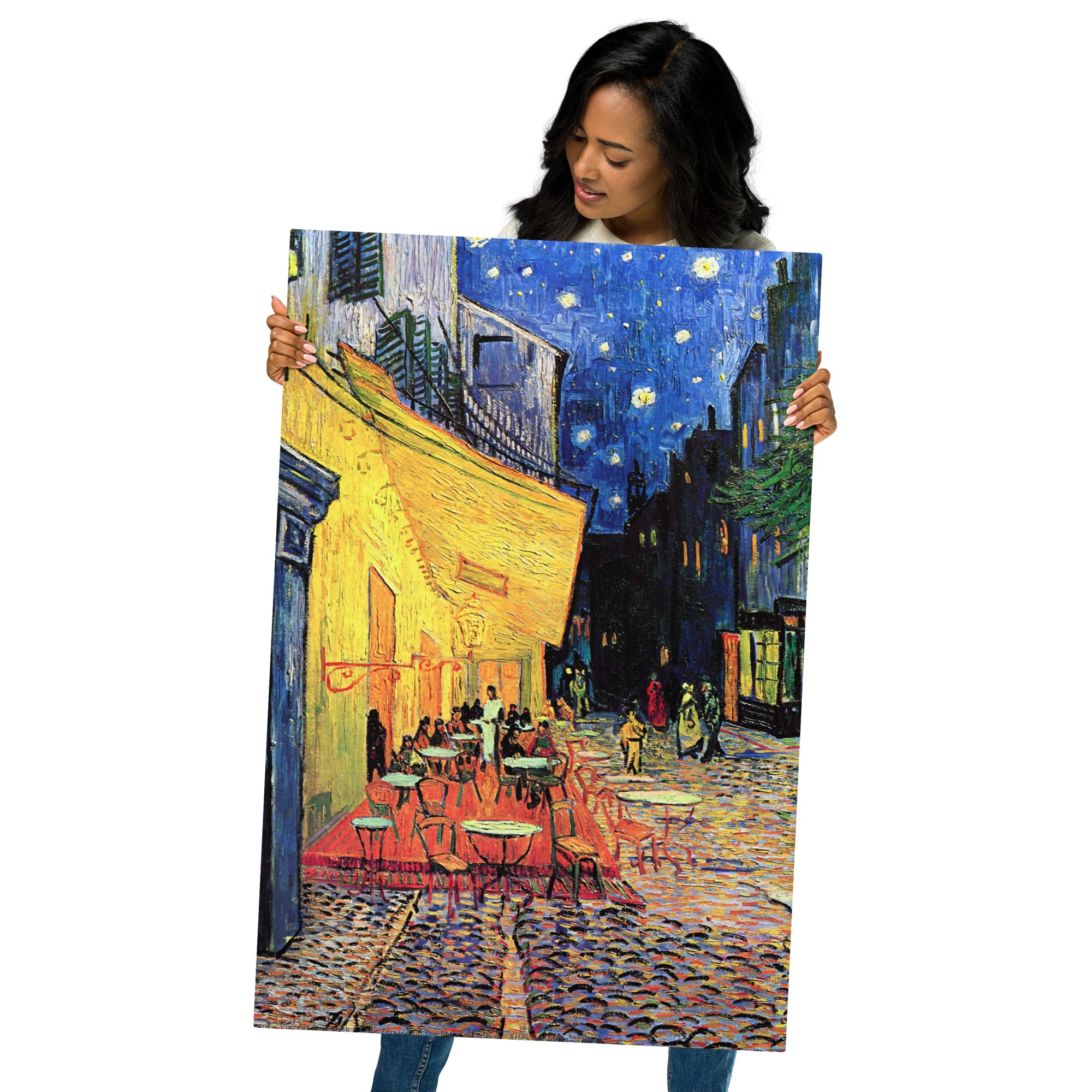 Metal prints Vincent Van Gogh Dutch 1853 1890 cafe terrace on the place du forum arles at night