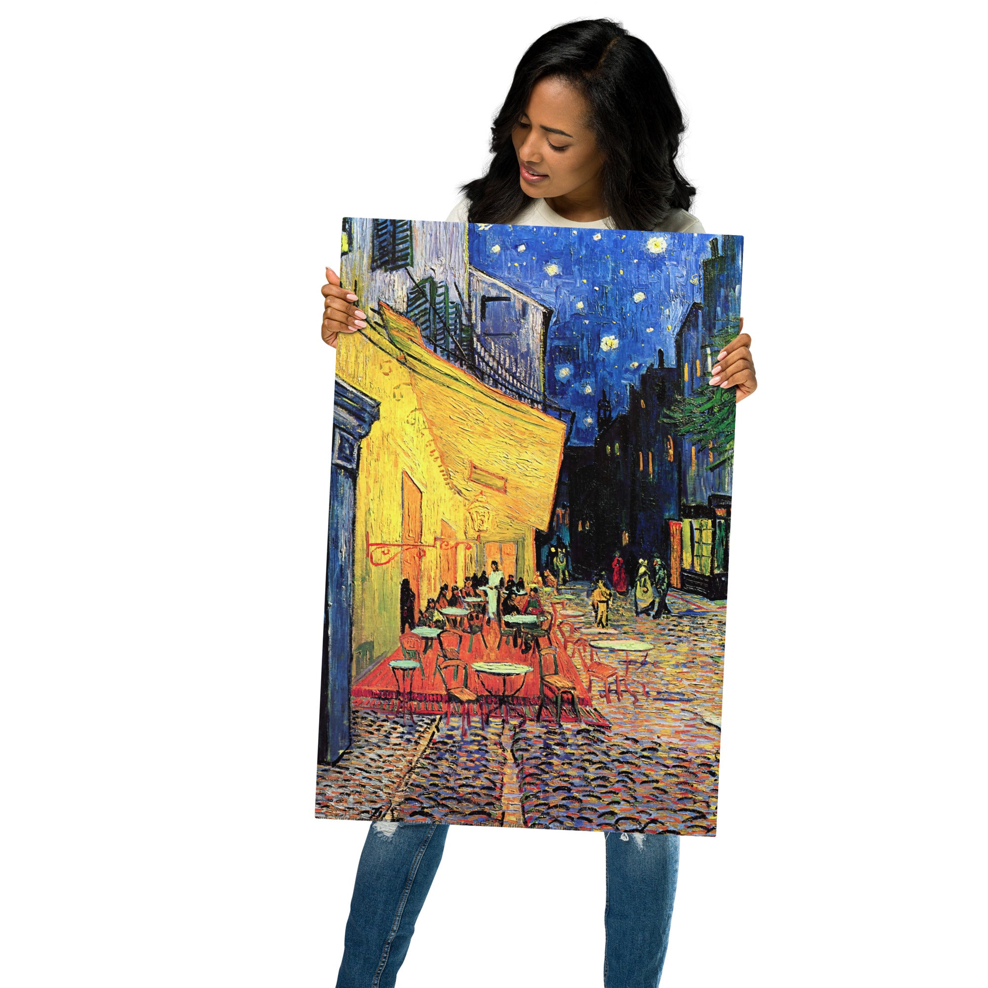 Metal prints Vincent Van Gogh Dutch 1853 1890 cafe terrace on the place du forum arles at night