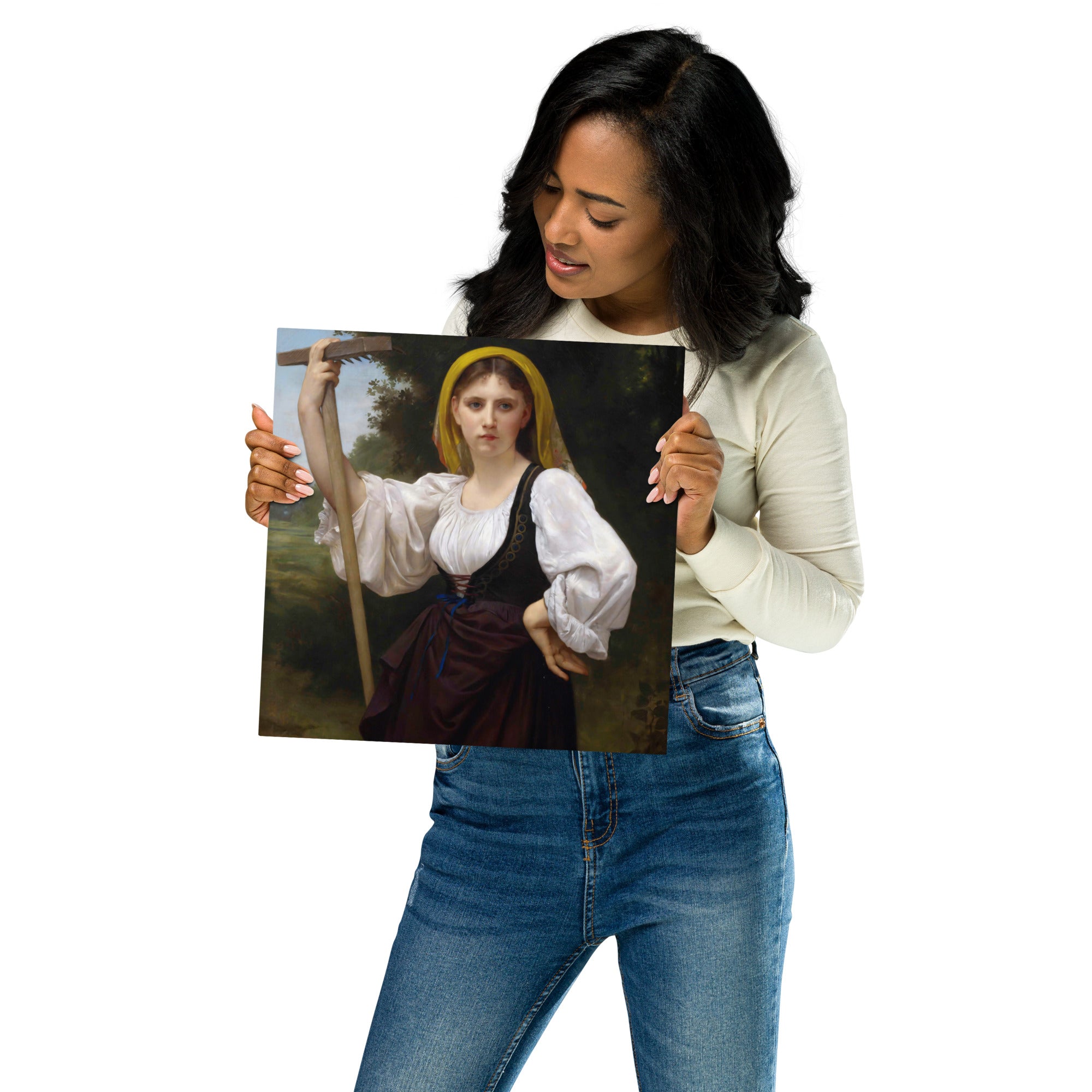 Metal prints William Bouguereau French 1825 1905 La faneuse 1870