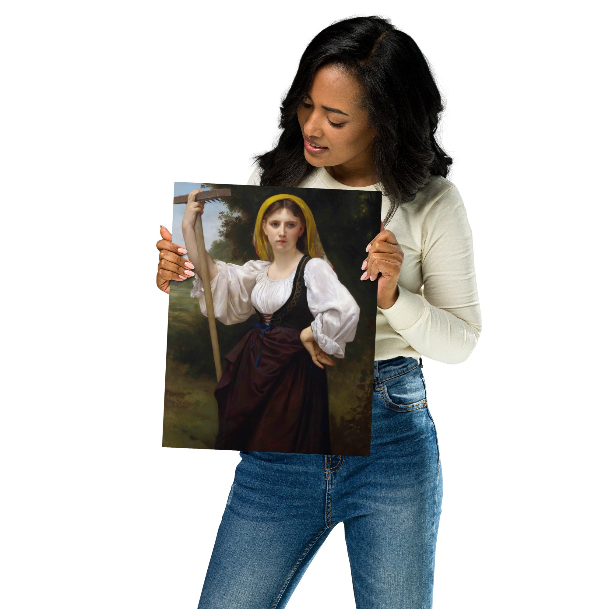 Metal prints William Bouguereau French 1825 1905 La faneuse 1870