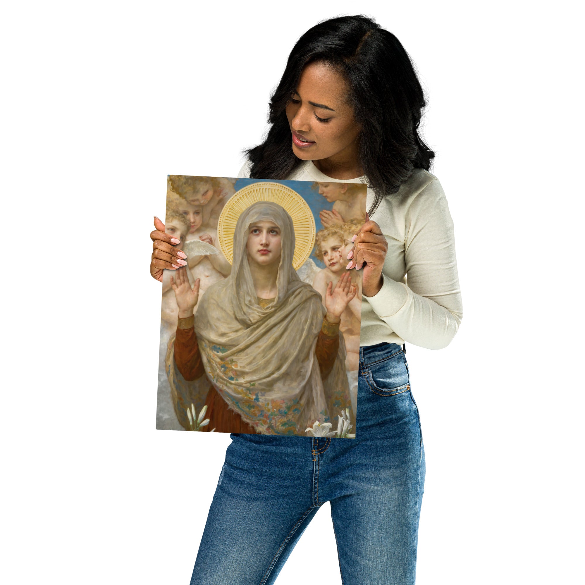 Metal prints William Bouguereau French 1825 1905 Ora Pro Nobis 1903