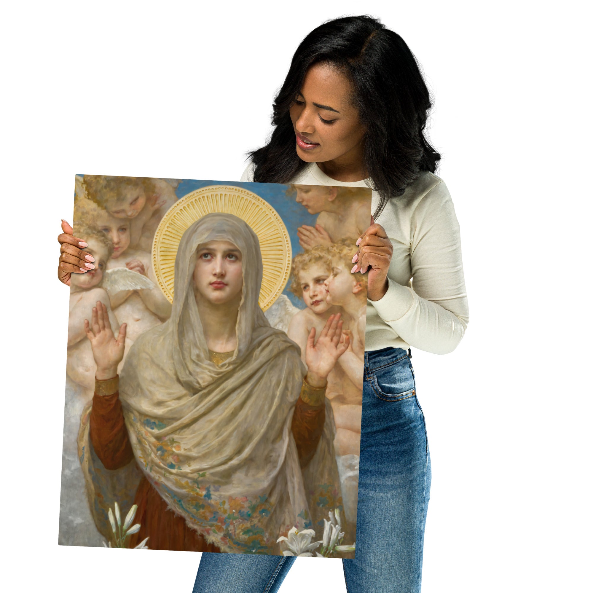Metal prints William Bouguereau French 1825 1905 Ora Pro Nobis 1903