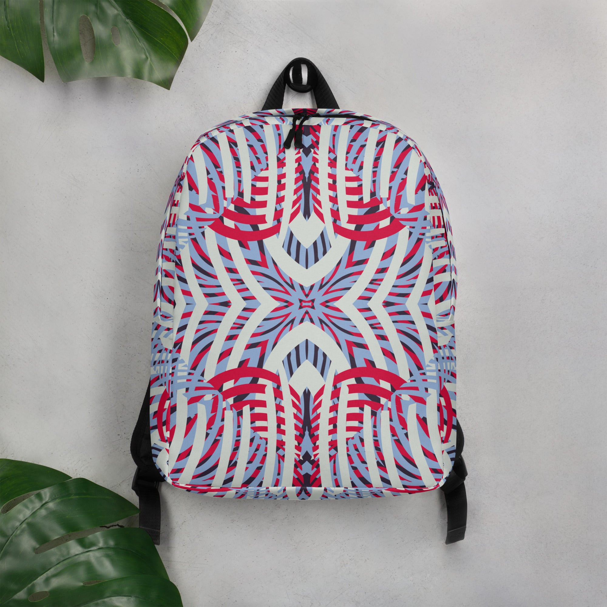 Minimalist Backpack African Motif Pattern I