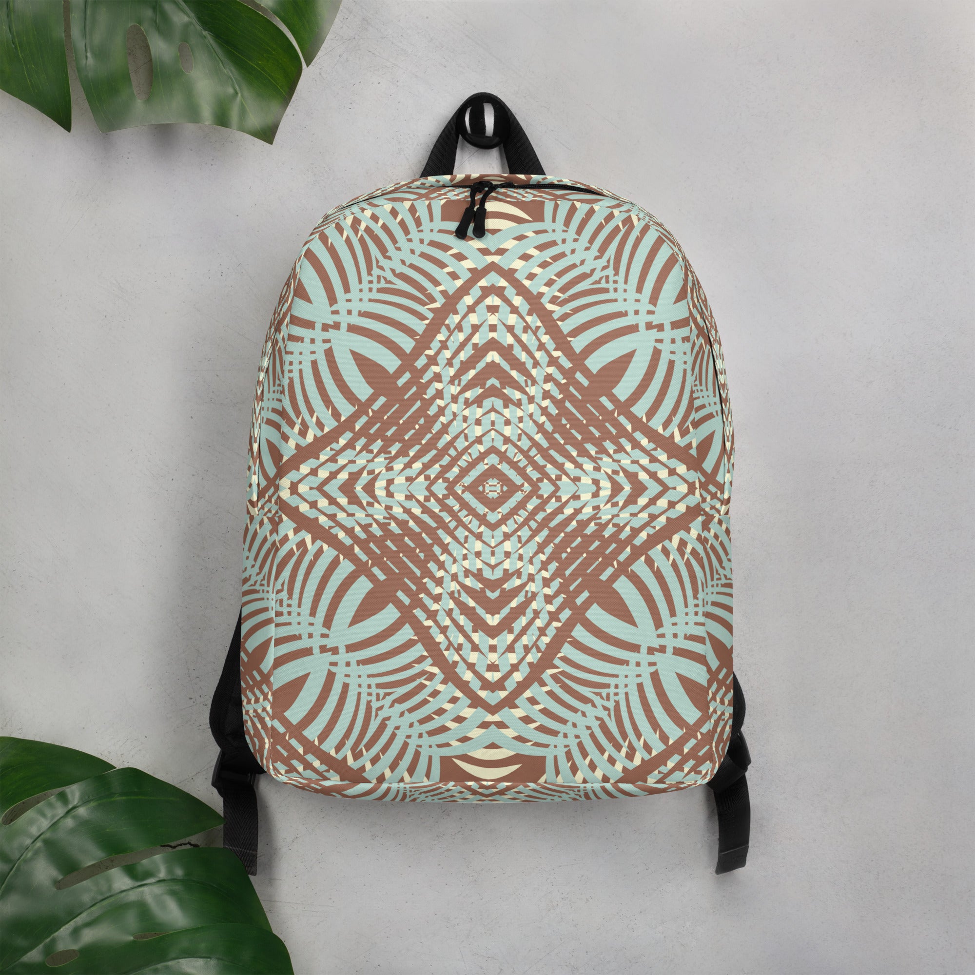 Minimalist Backpack African Motif Pattern II