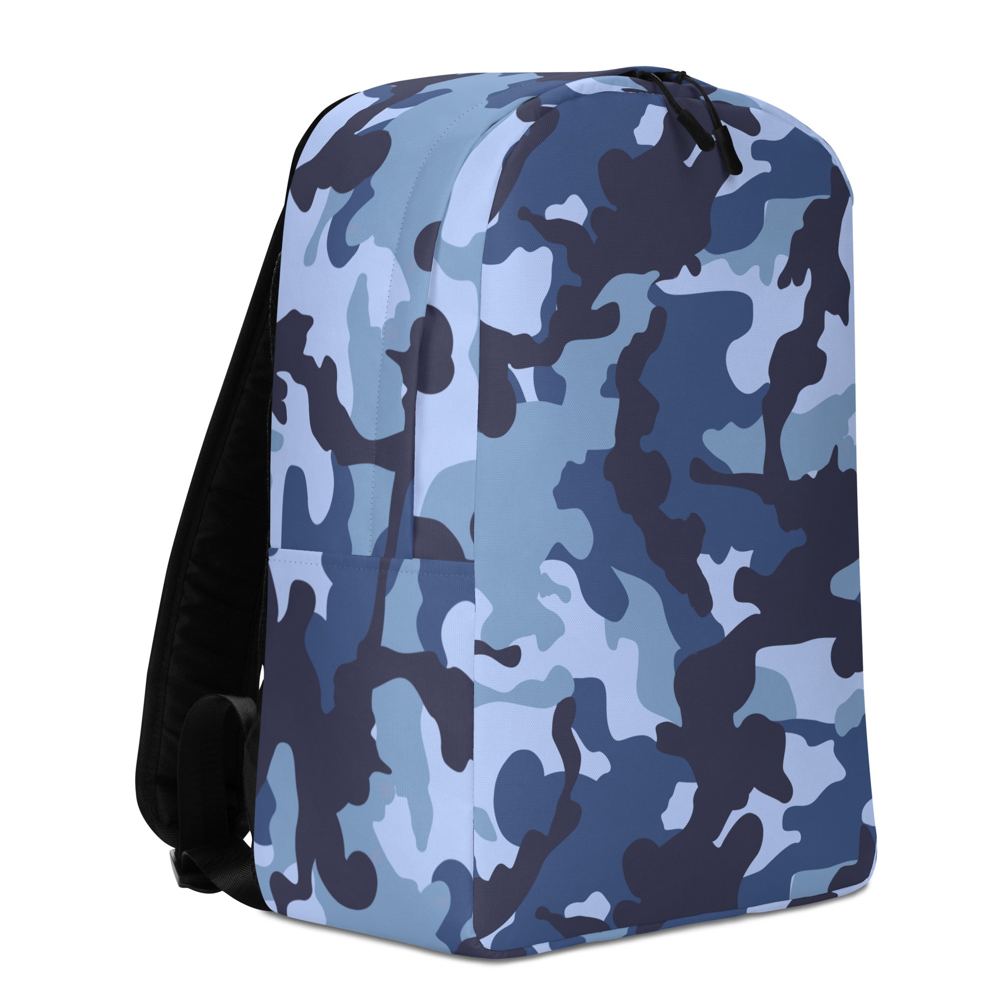 Minimalist Backpack Camo Blue And Black