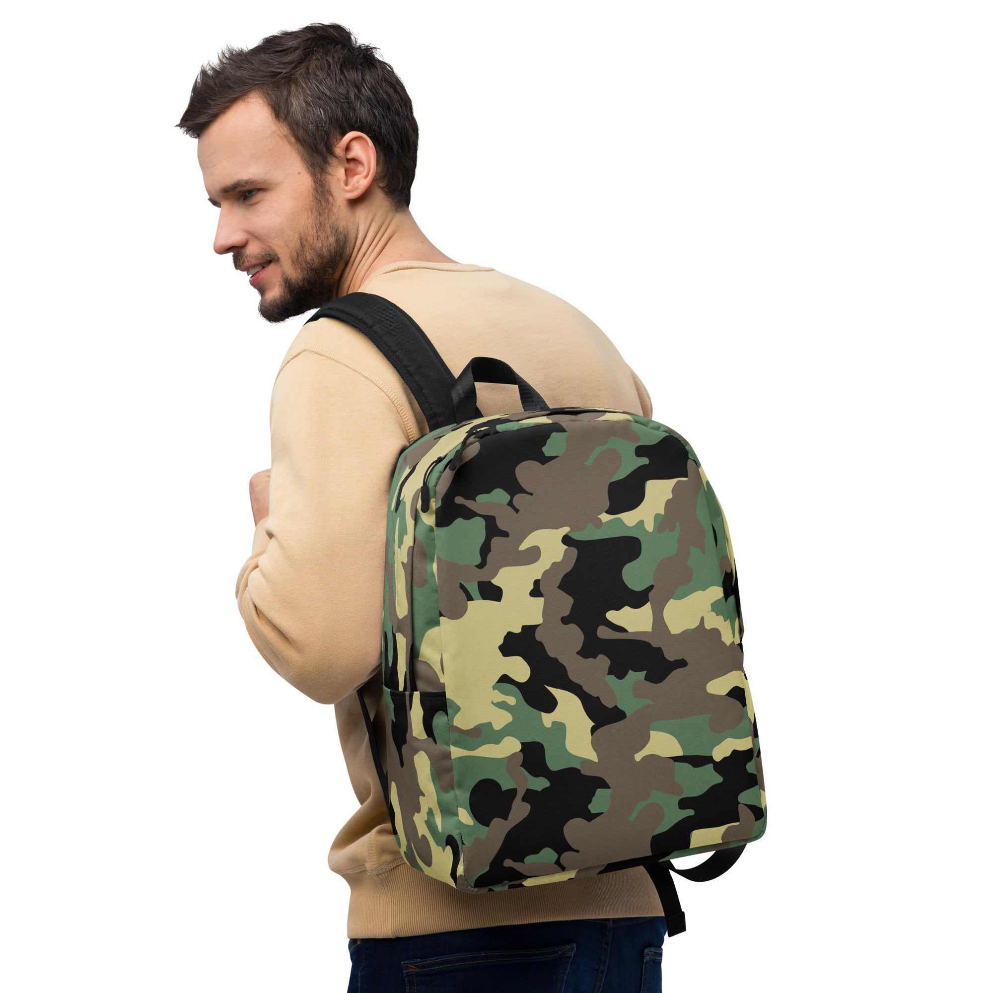 Minimalist Backpack Camo Green