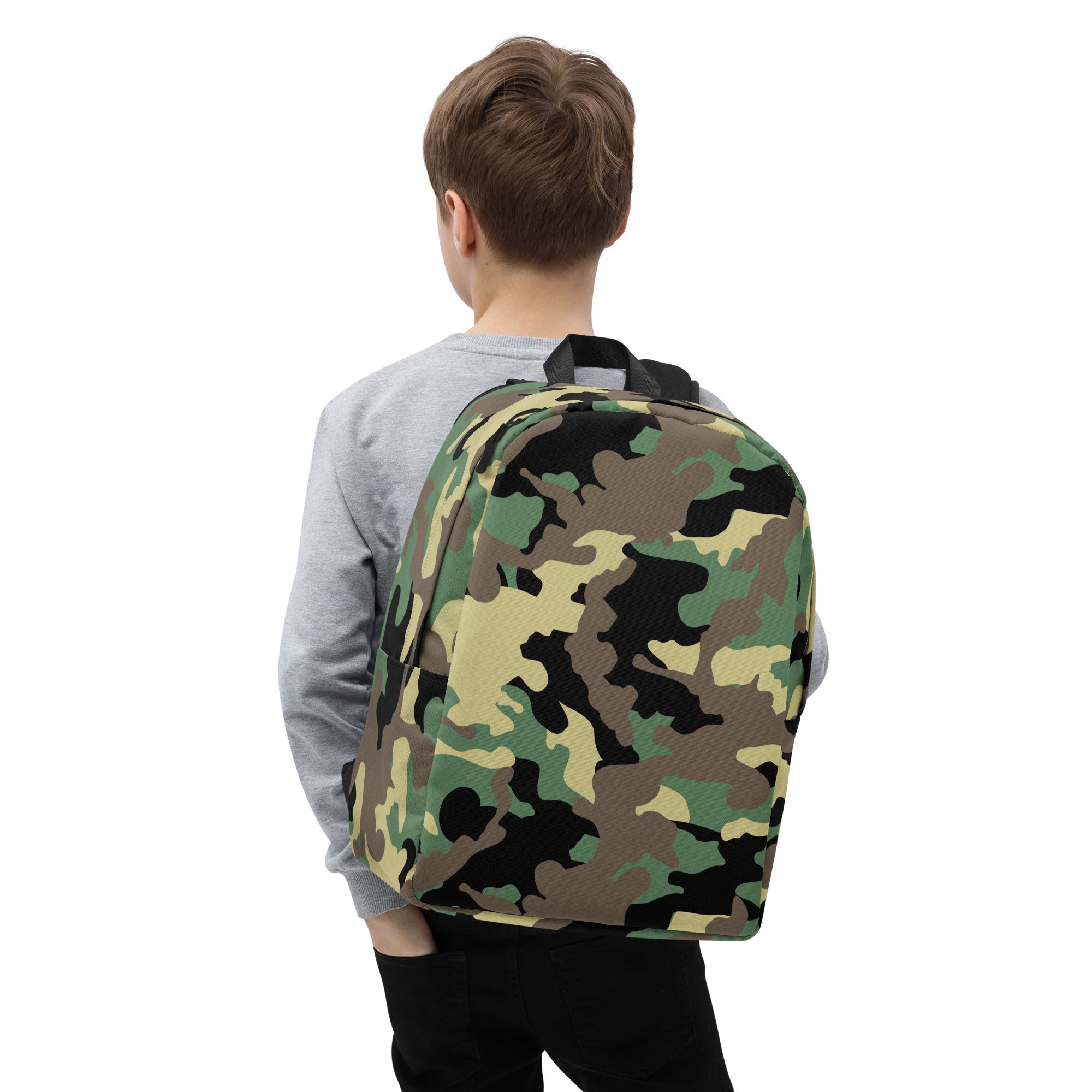 Minimalist Backpack Camo Green