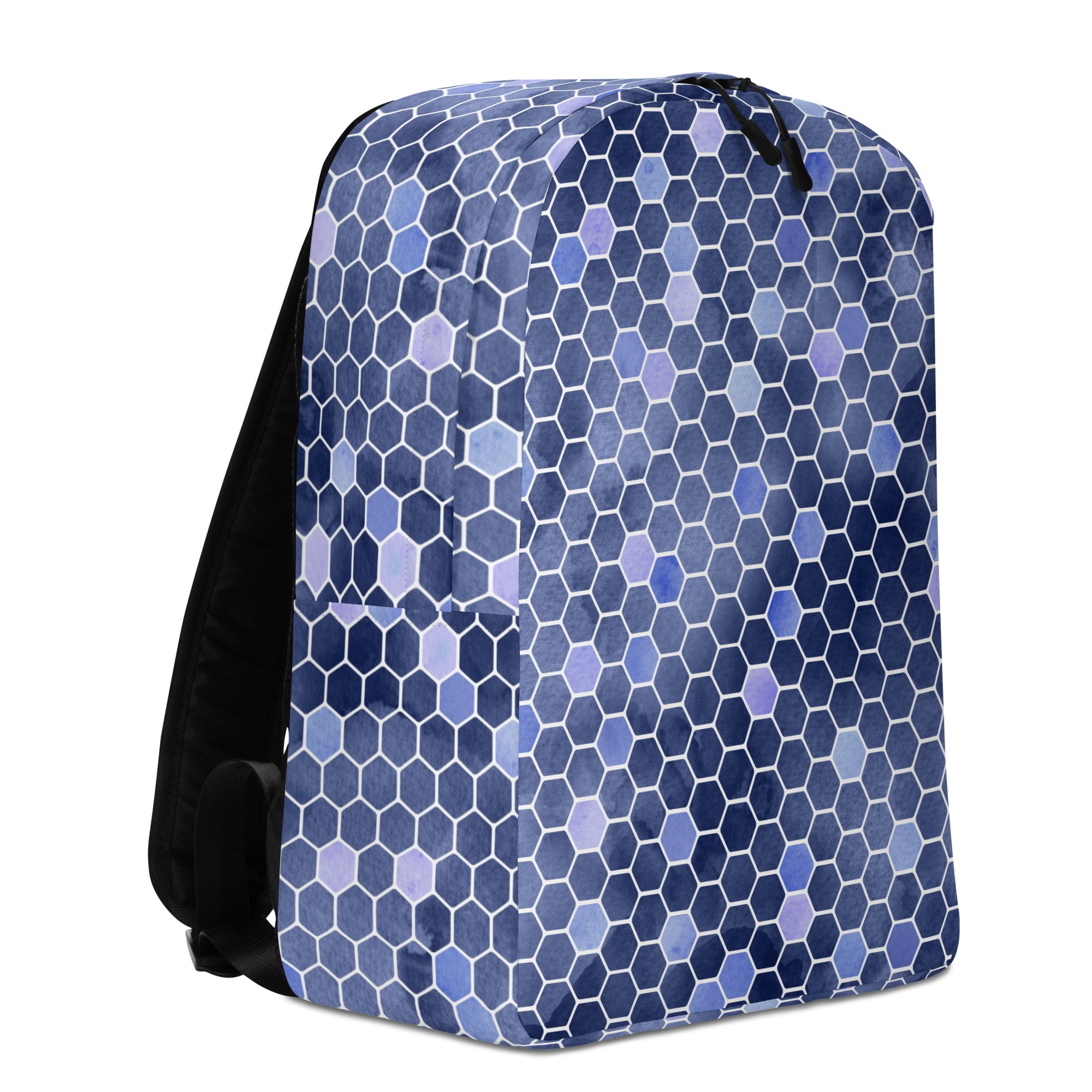 Minimalist Backpack Honeycomb Blue