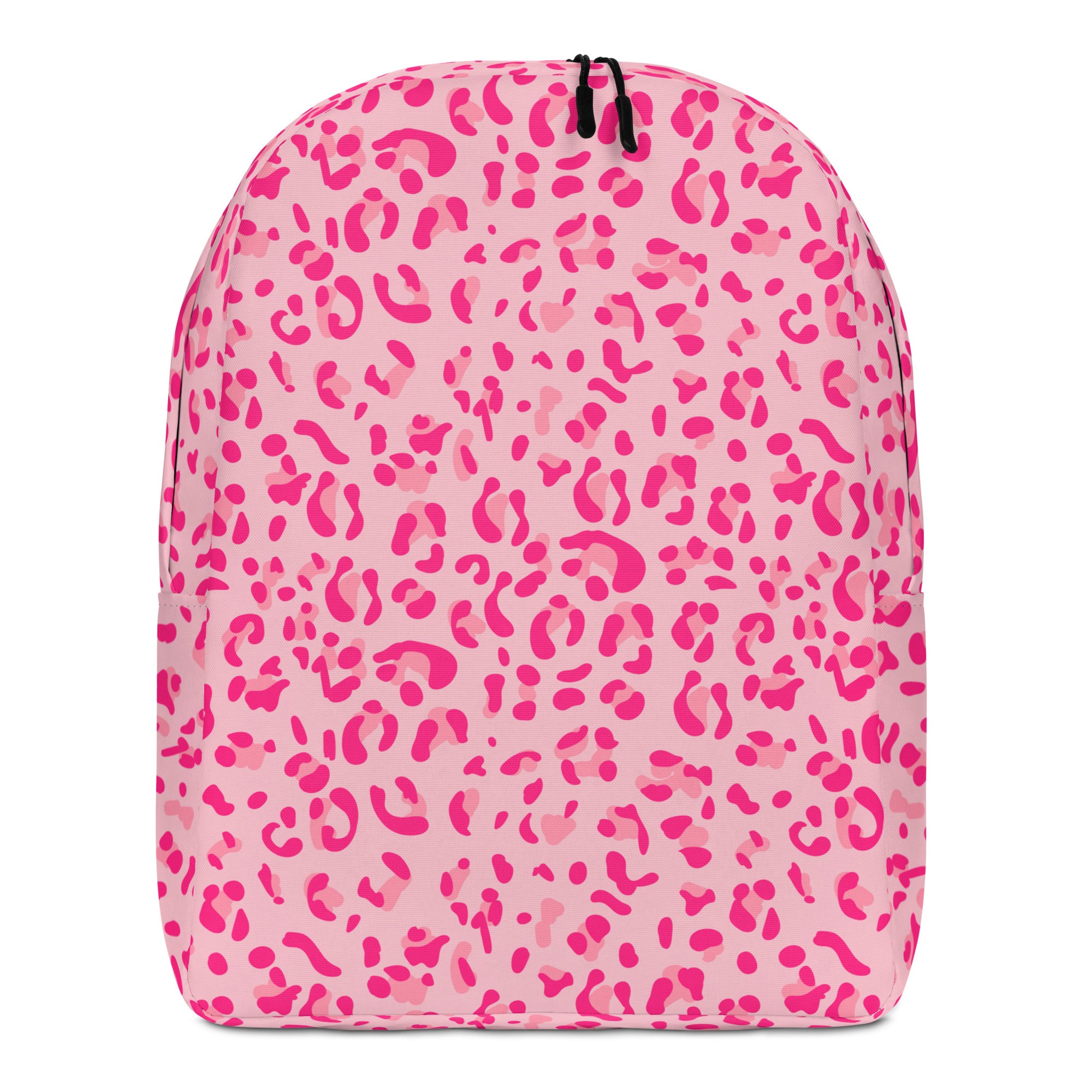 Minimalist Backpack Leopard Print Light Light Pink