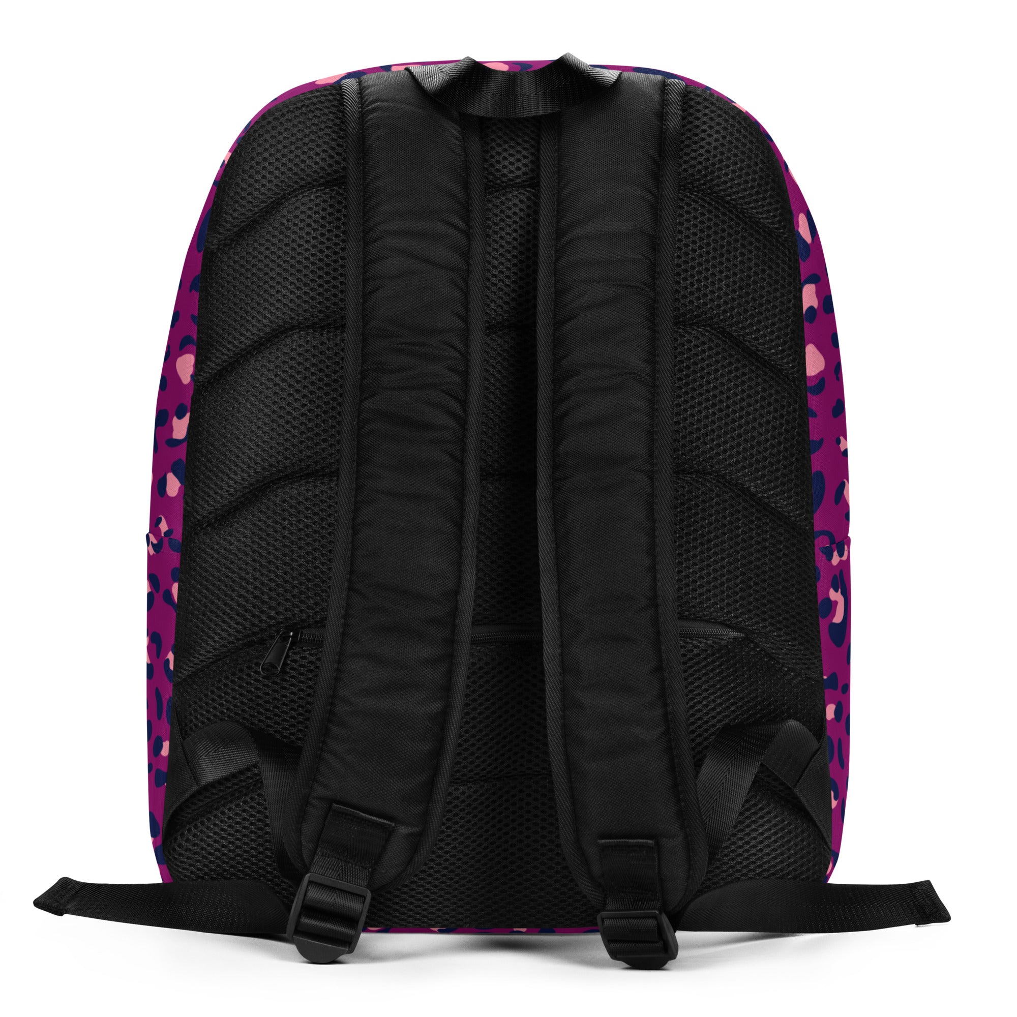 Minimalist Backpack Leopard Print Purple