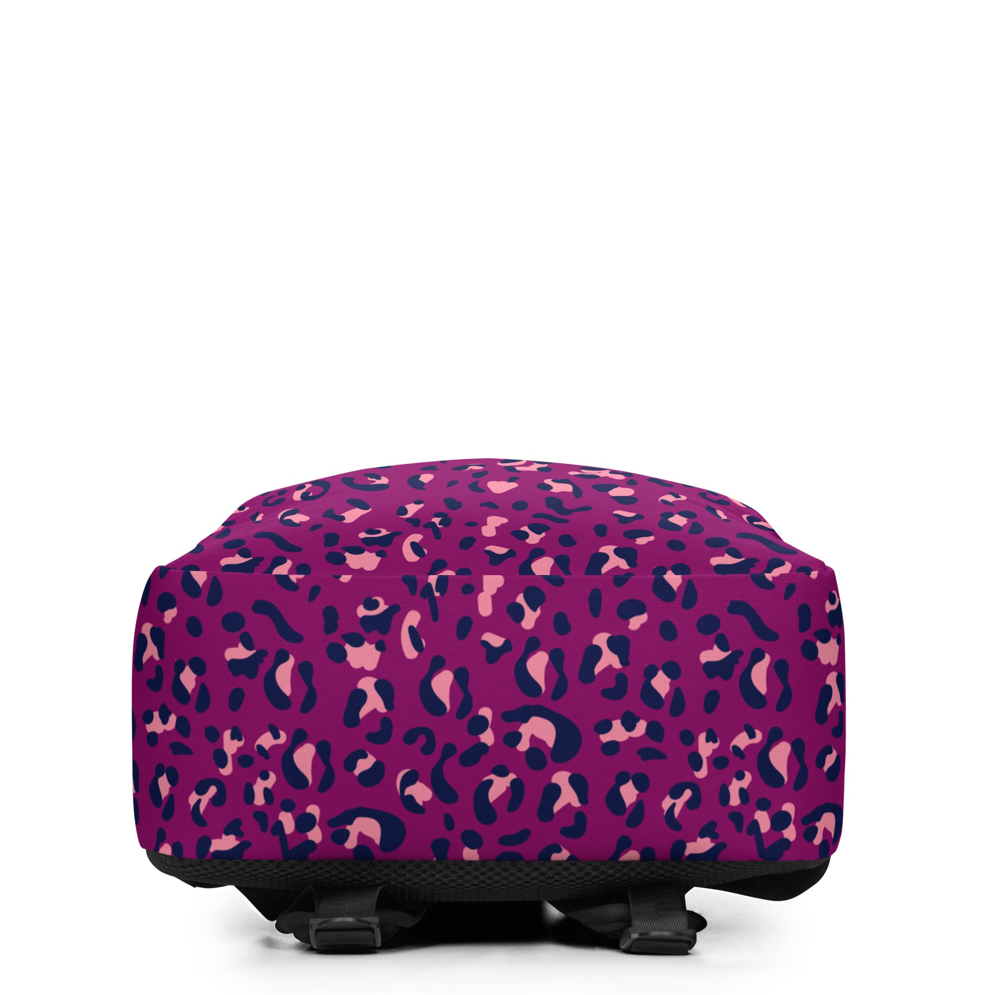 Minimalist Backpack Leopard Print Purple