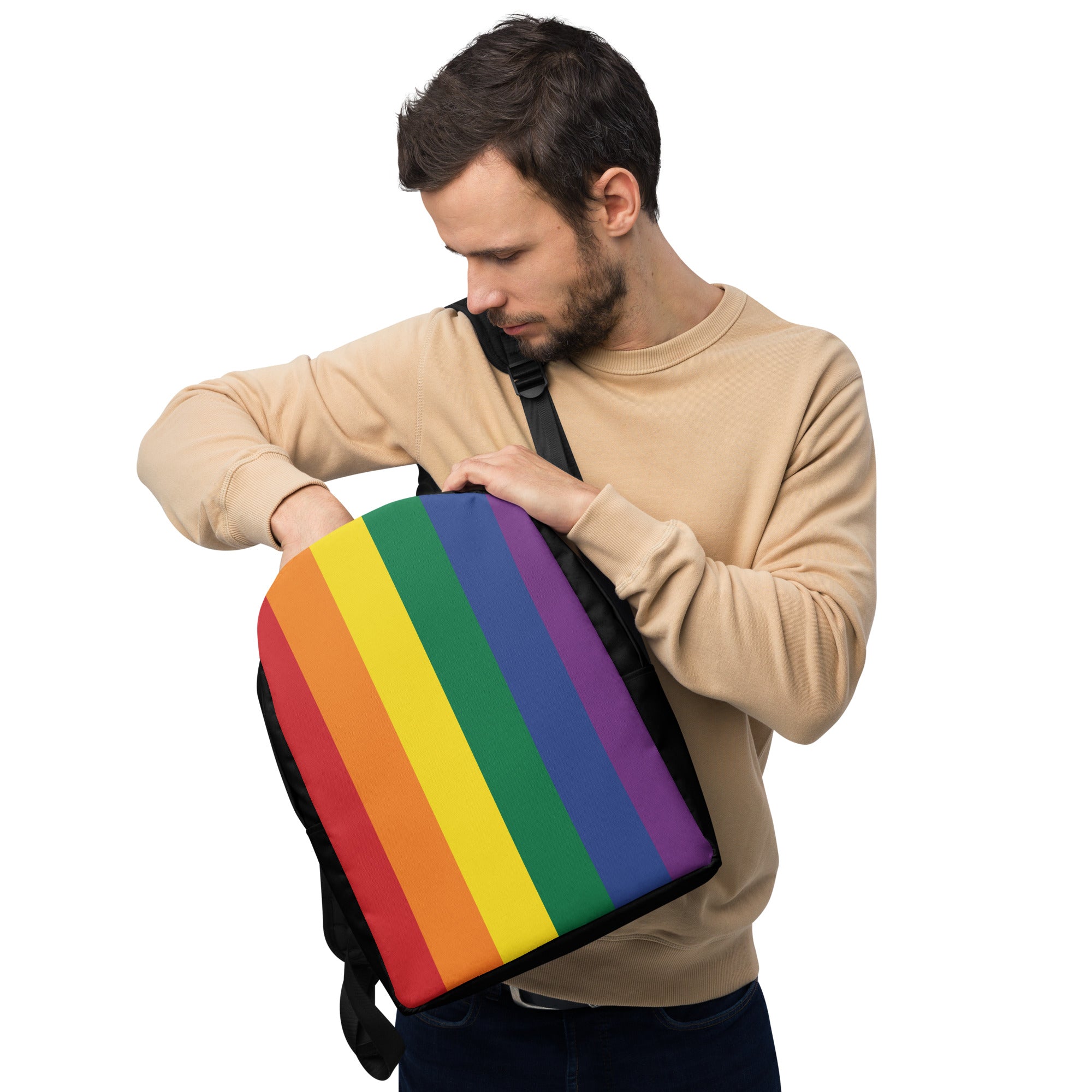 Minimalist Backpack Pride Rainbow