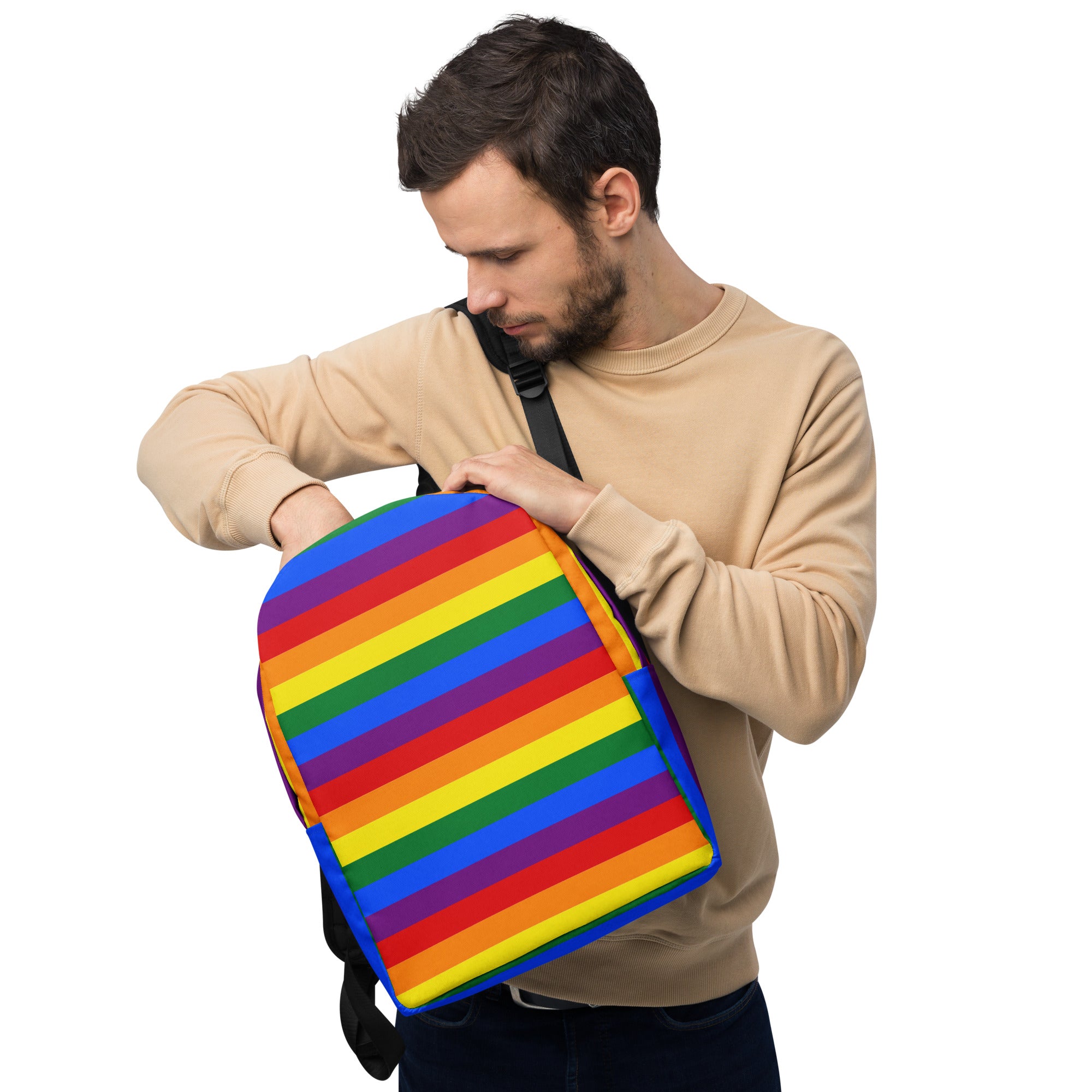 Minimalist Backpack Pride Rainbow