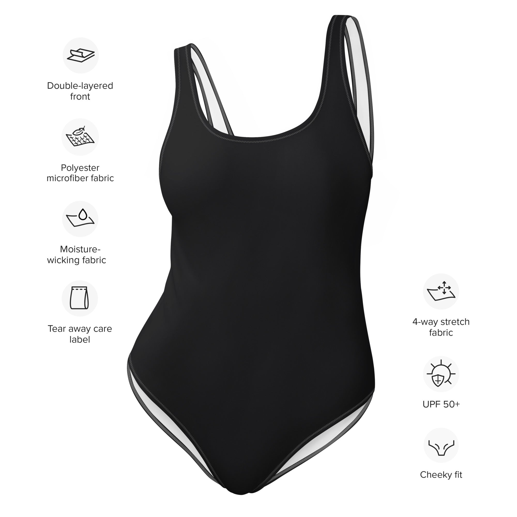 One Piece Swimsuit Black