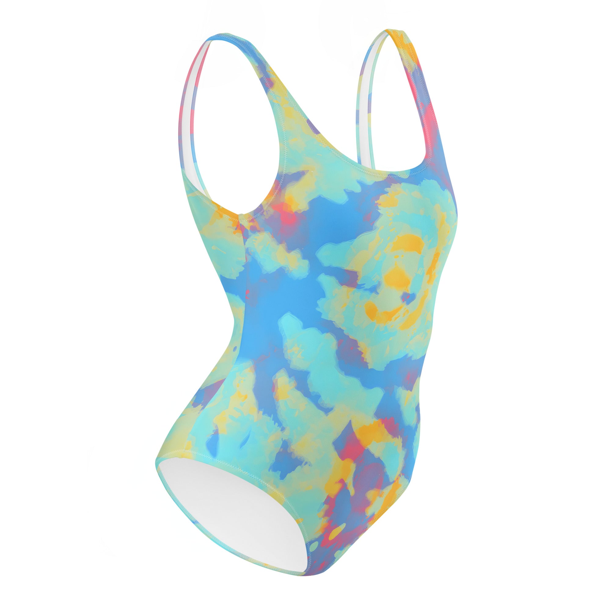 One Piece Swimsuit Hang Loose Tie Dye Pattern II
