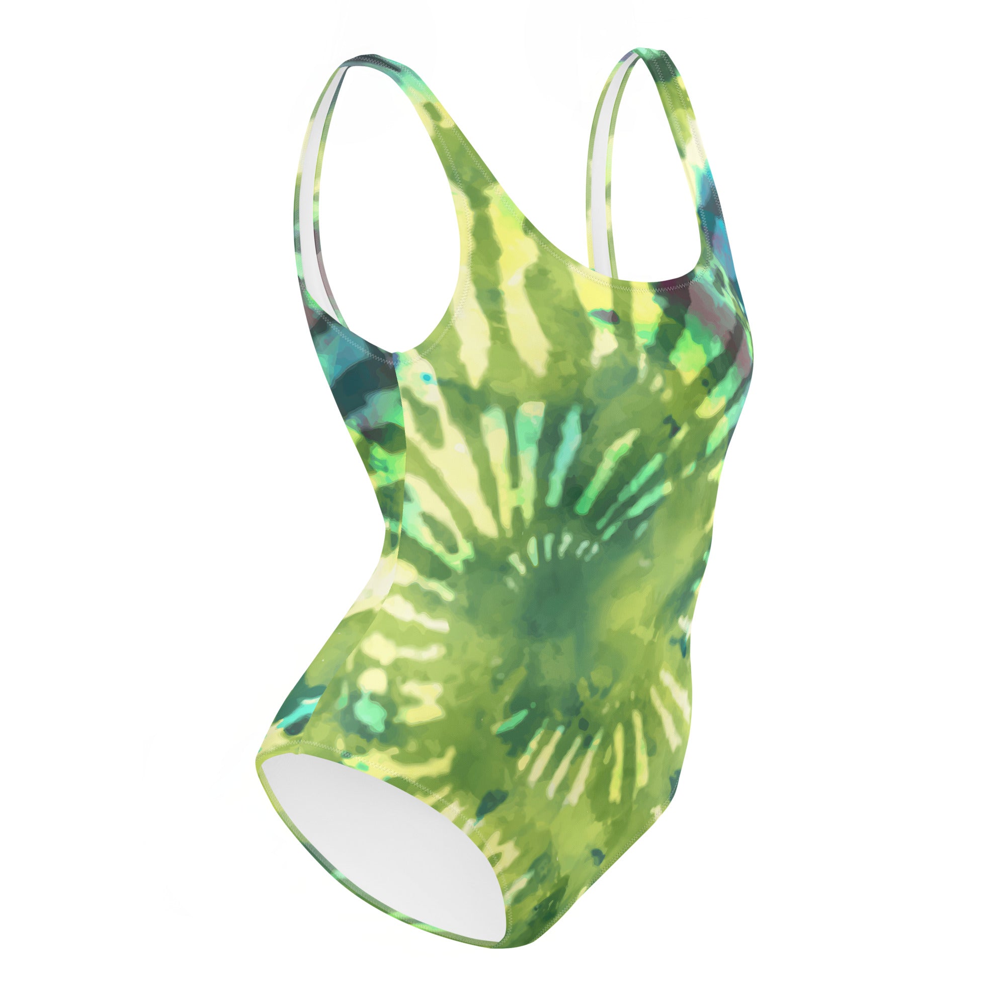 One Piece Swimsuit Hang Loose Tie Dye Pattern III