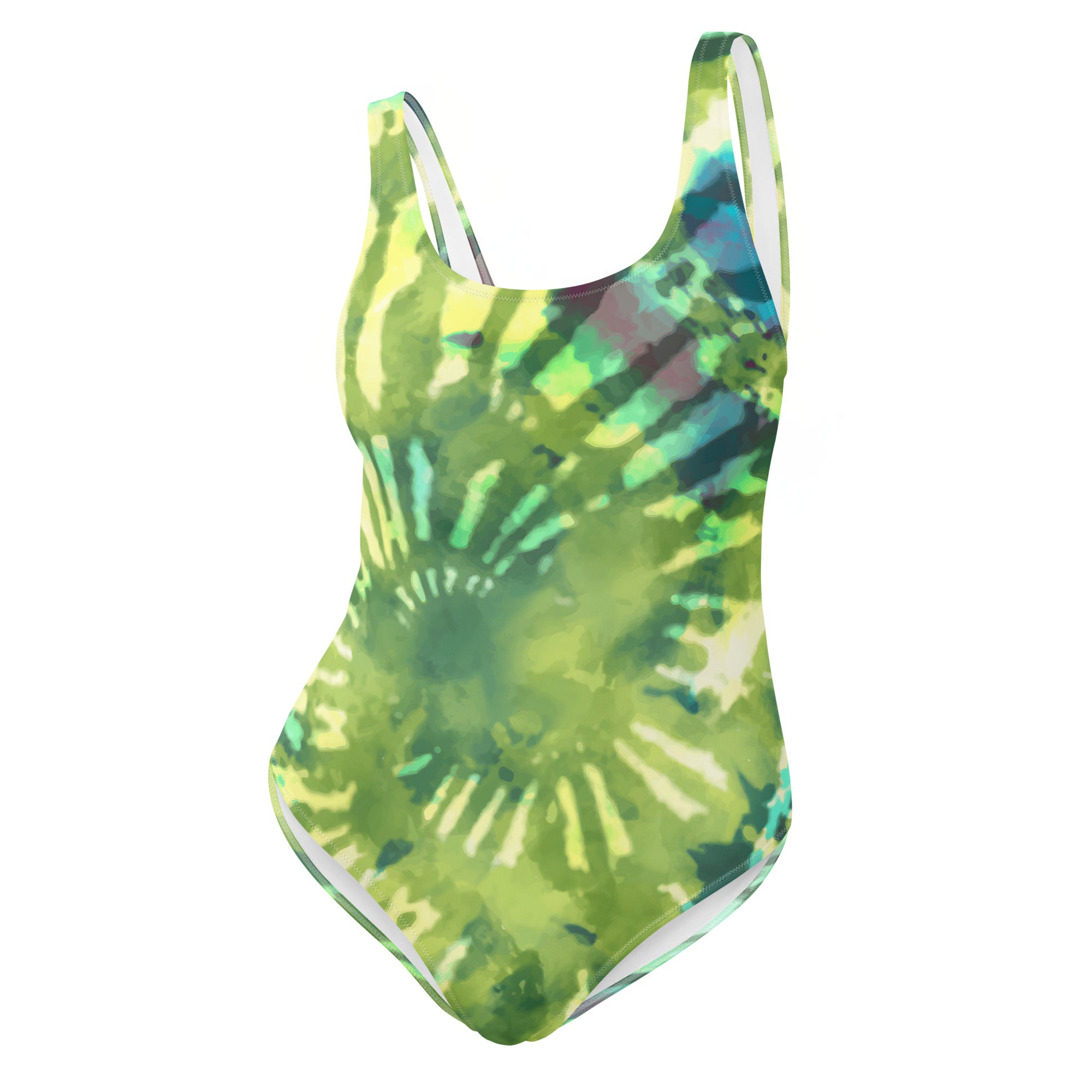 One Piece Swimsuit Hang Loose Tie Dye Pattern III