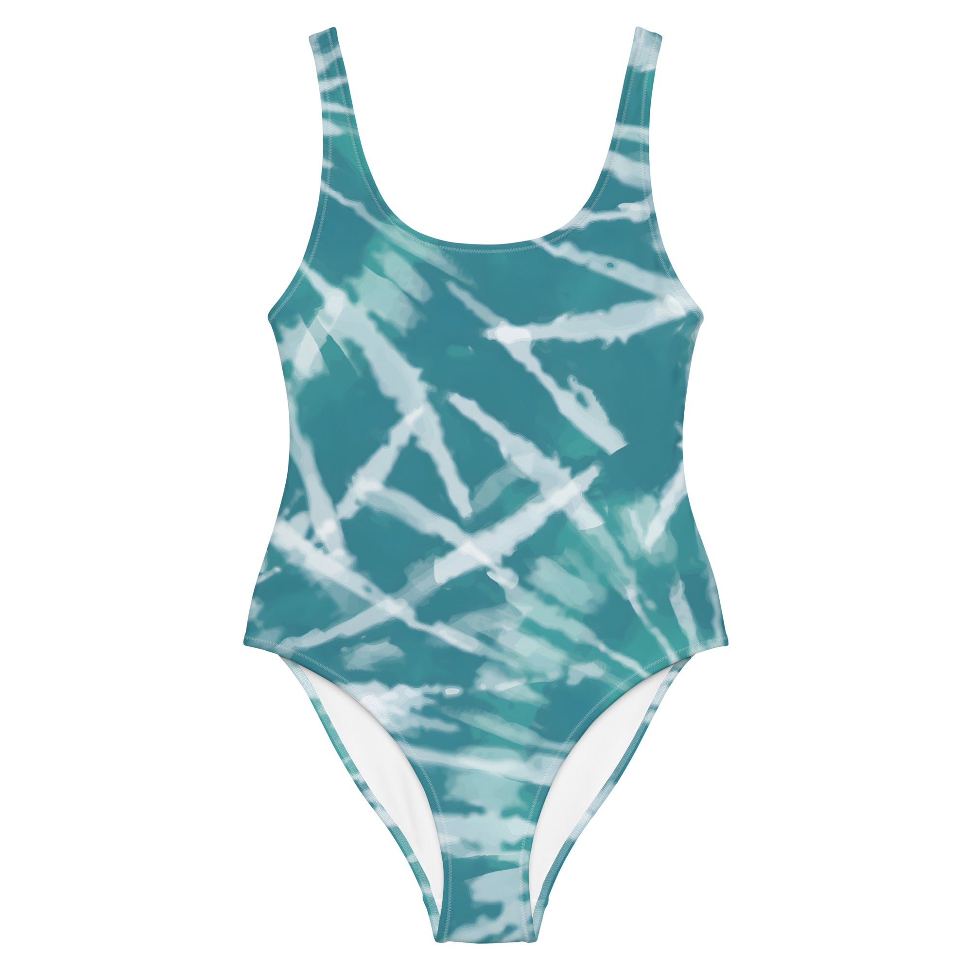 One Piece Swimsuit Hang Loose Tie Dye Pattern V