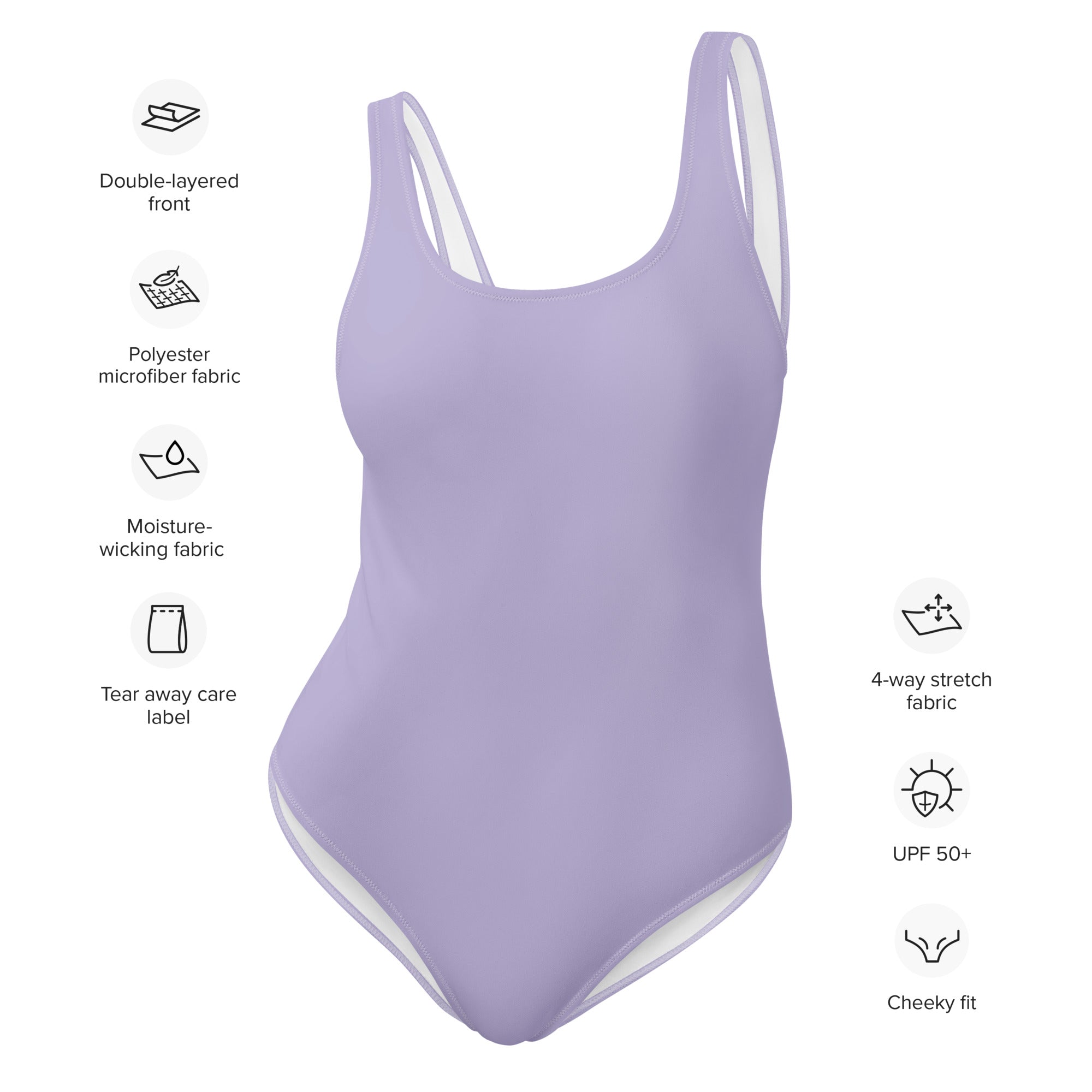 One Piece Swimsuit Lavender
