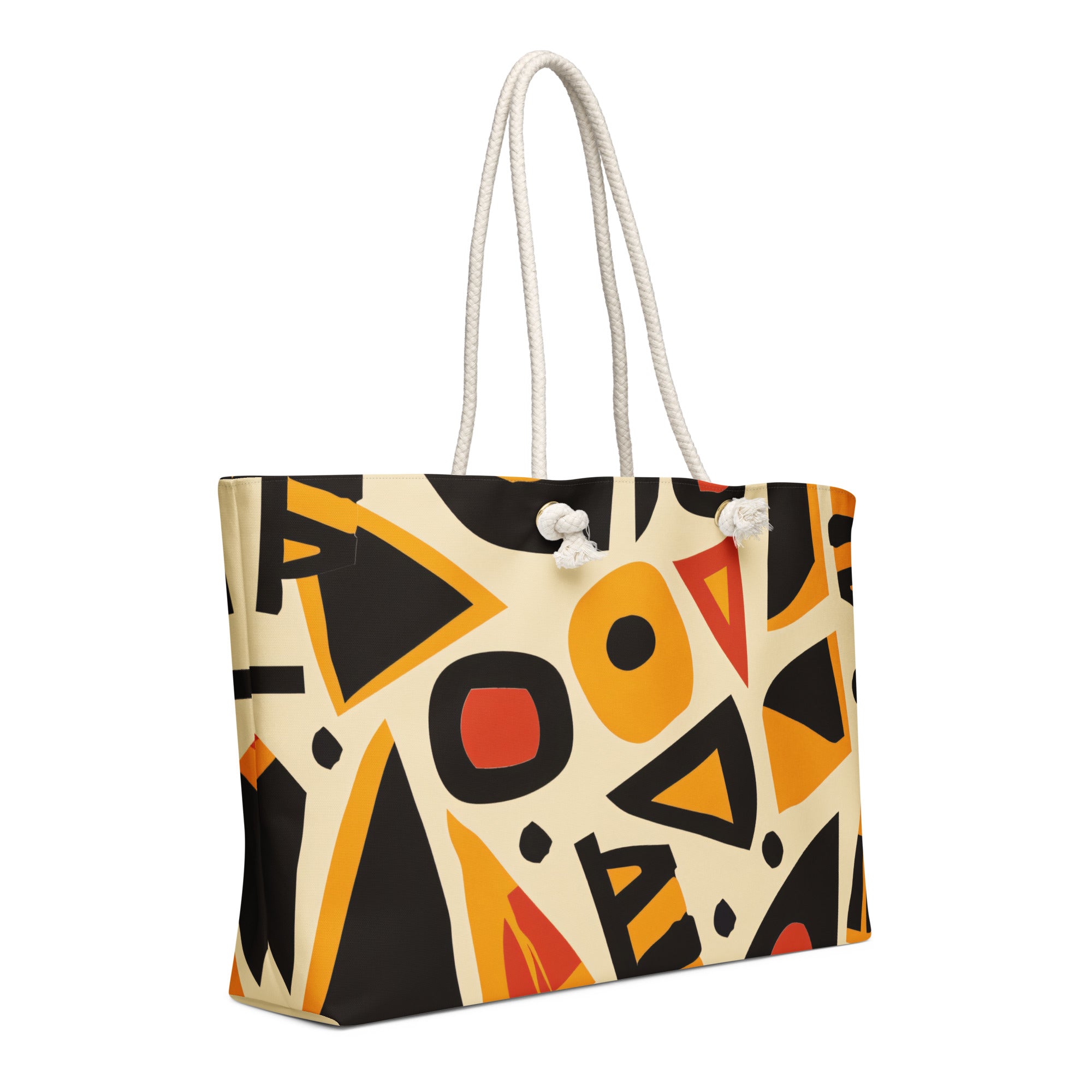 Oversized weekender bag African Tribal art I