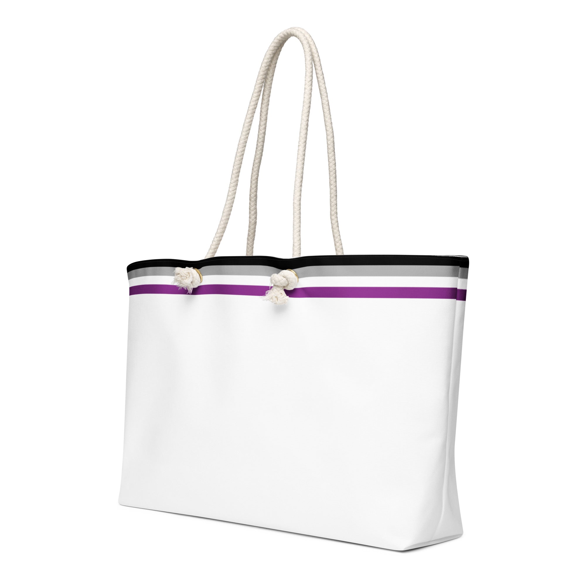 Oversized weekender bag Asexual Flag Stripe