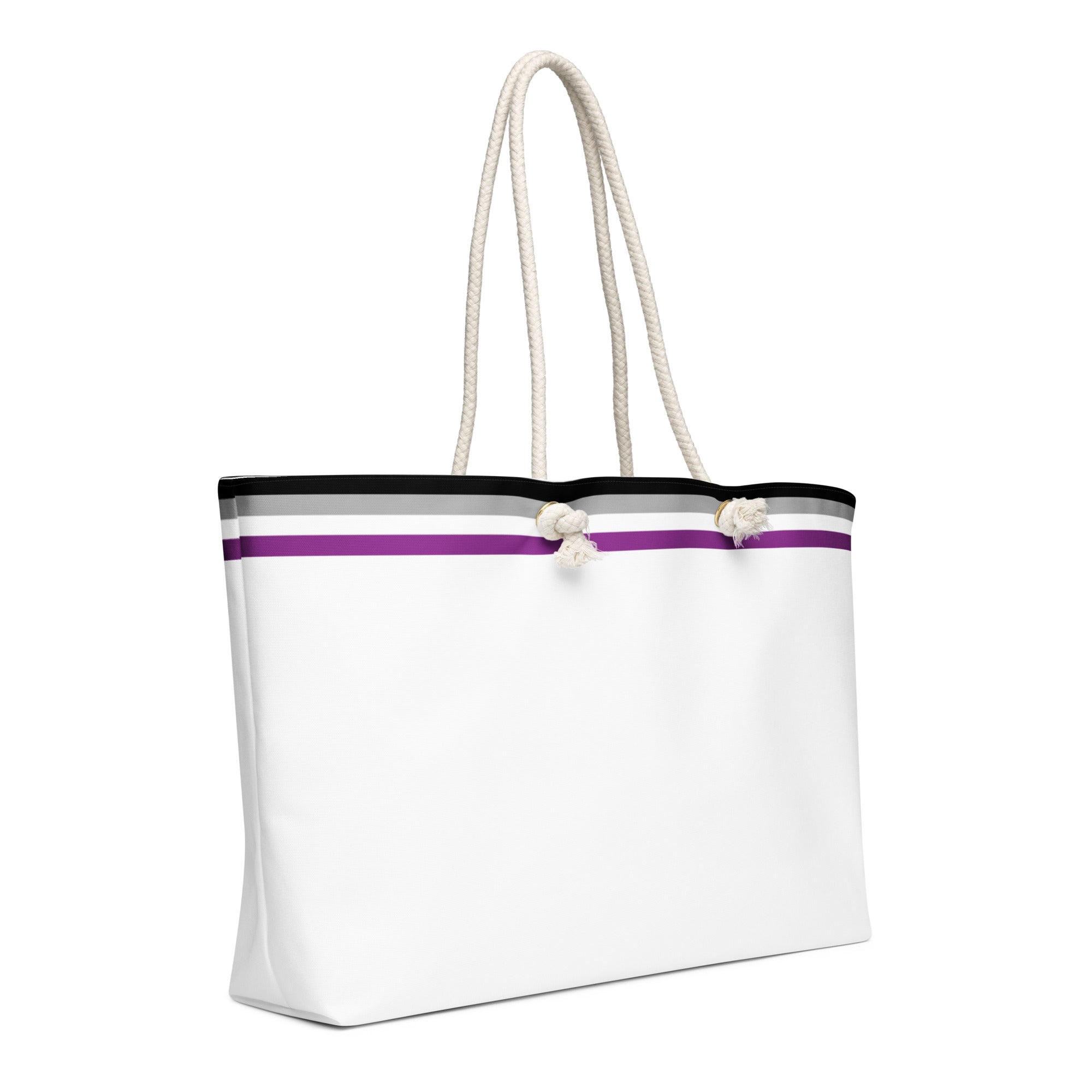Oversized weekender bag Asexual Flag Stripe