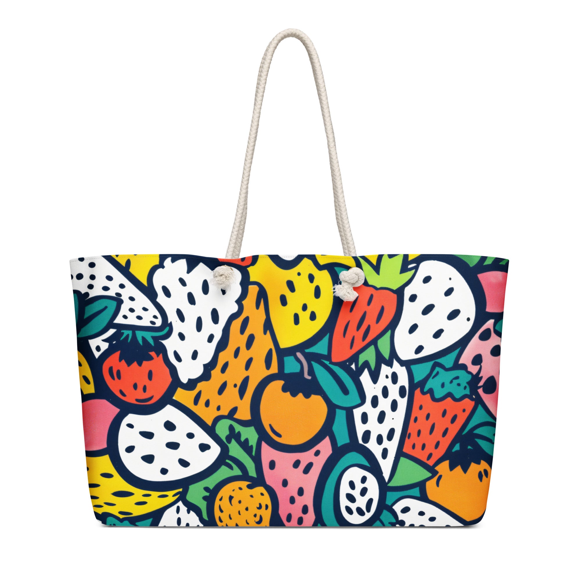 Oversized weekender bag Colorful Fruits