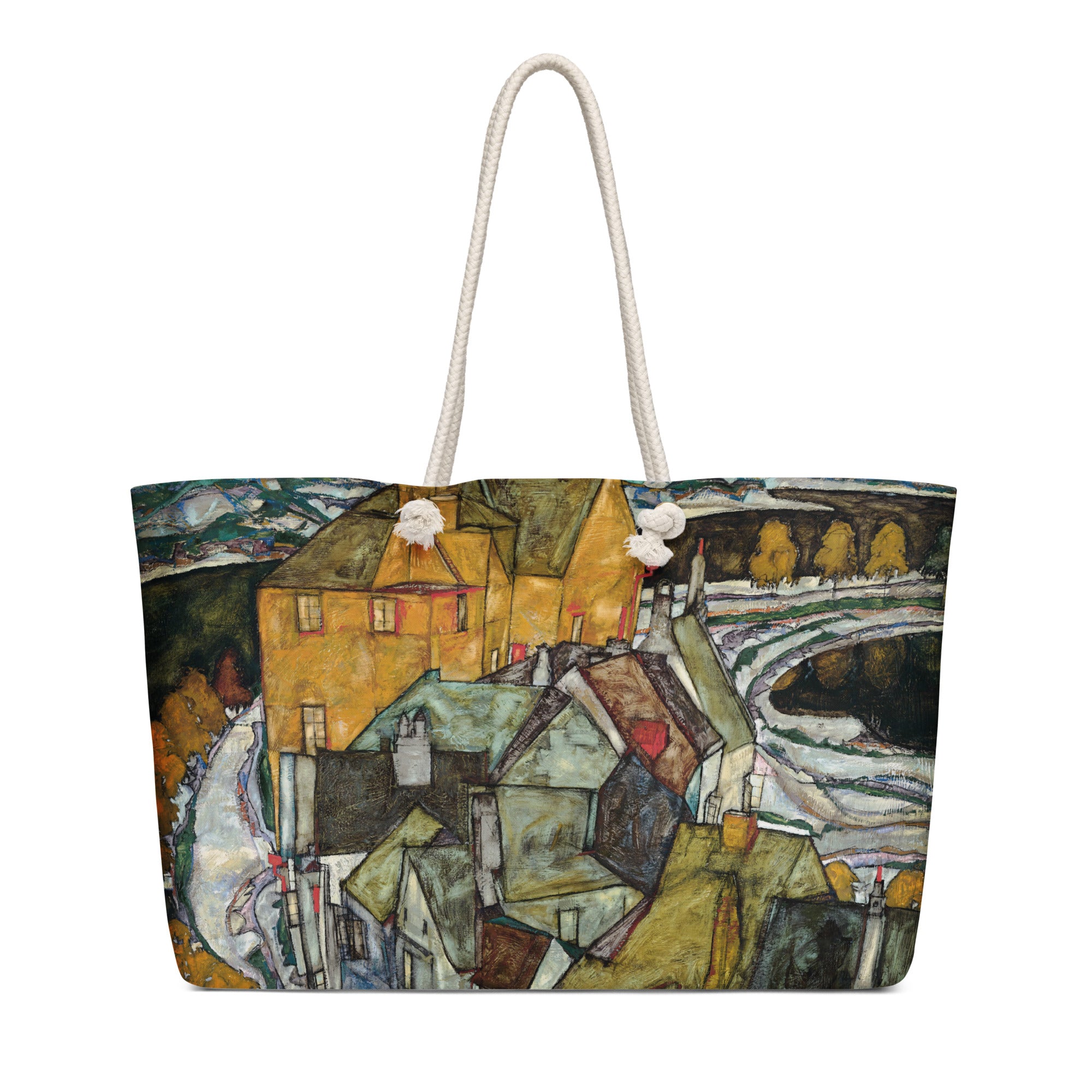 Oversized weekender bag Crescent of Houses