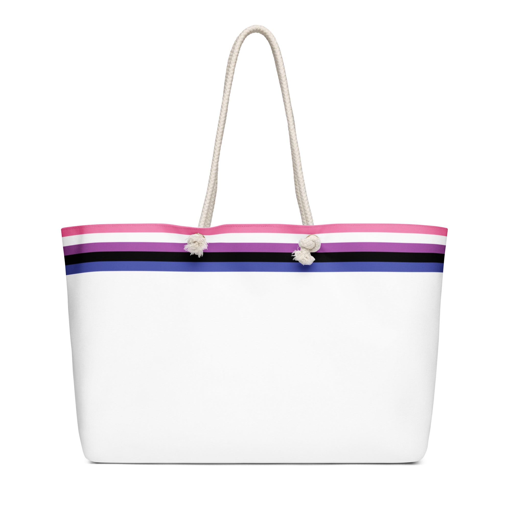 Oversized weekender bag Genderfluid Flag Stripe