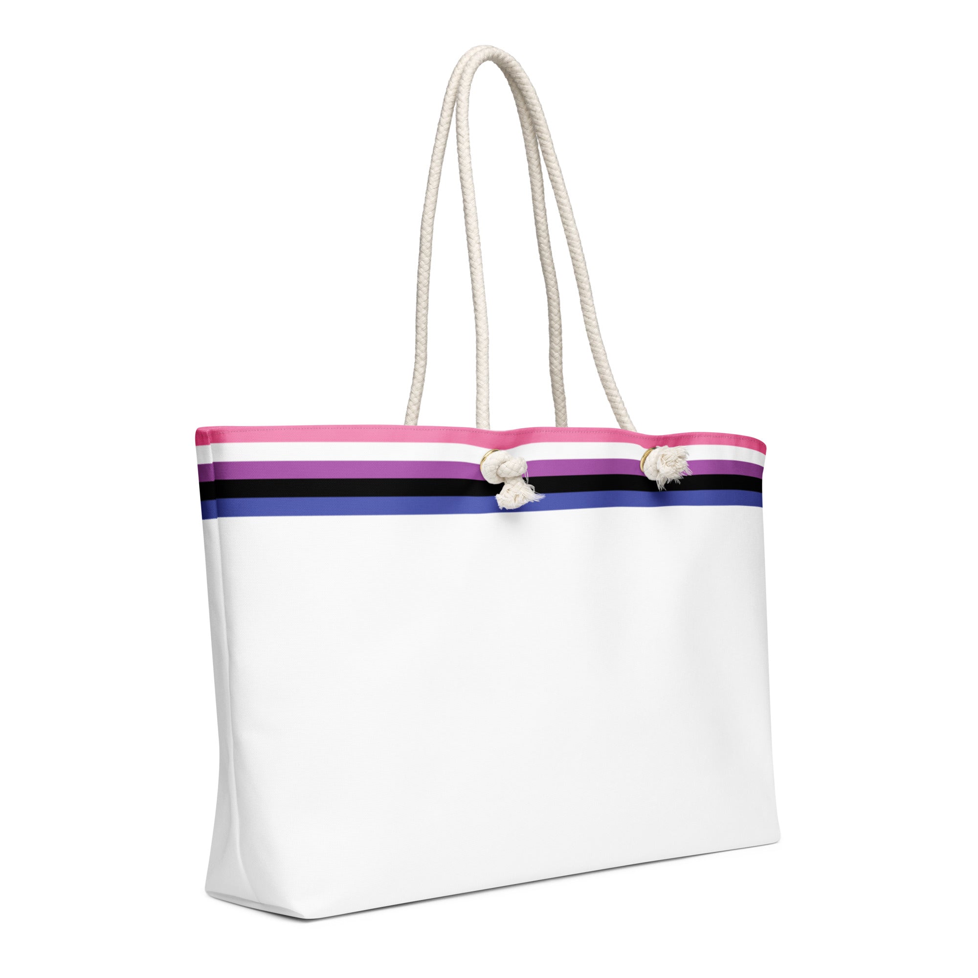 Oversized weekender bag Genderfluid Flag Stripe