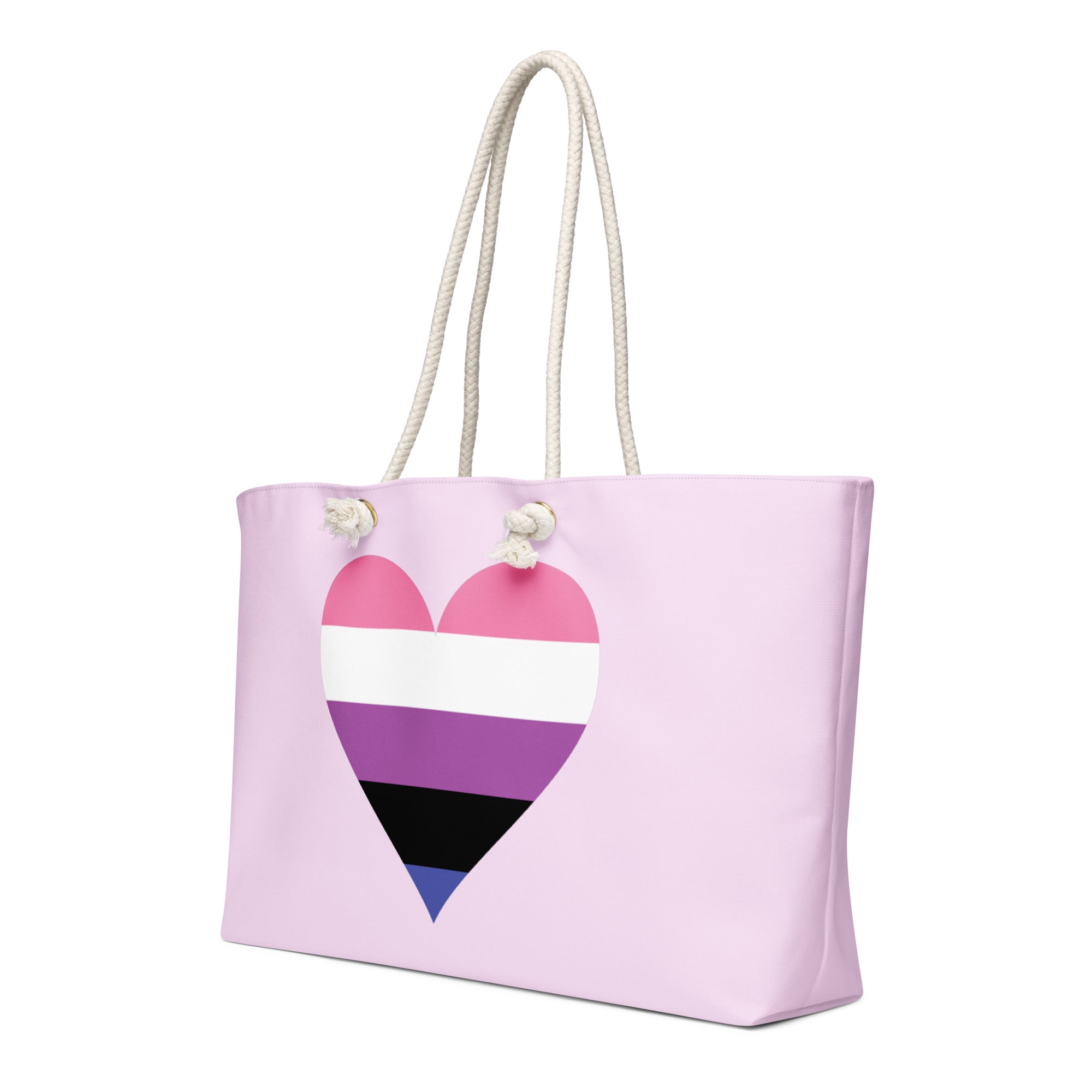 Oversized weekender bag Genderfluid Heart
