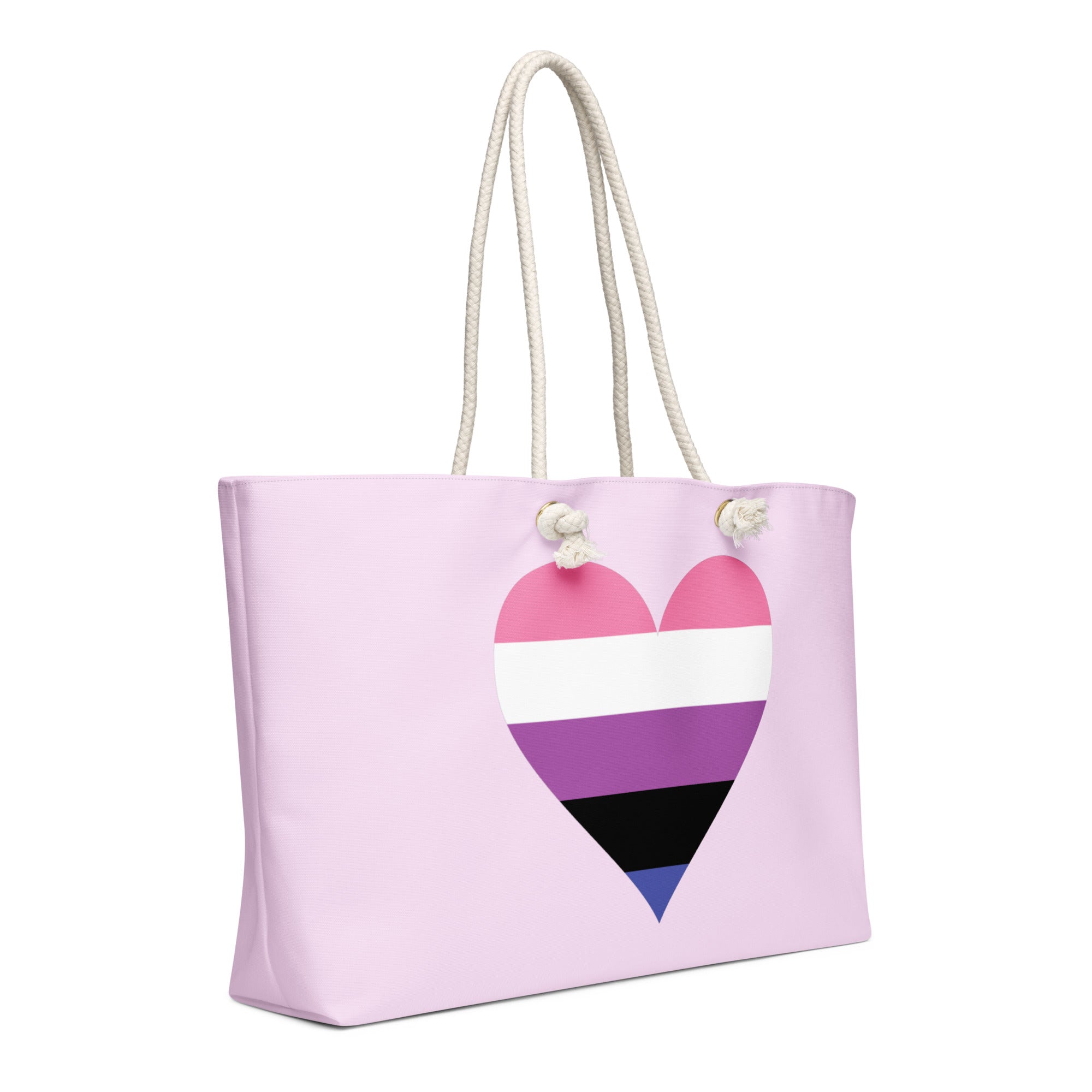 Oversized weekender bag Genderfluid Heart