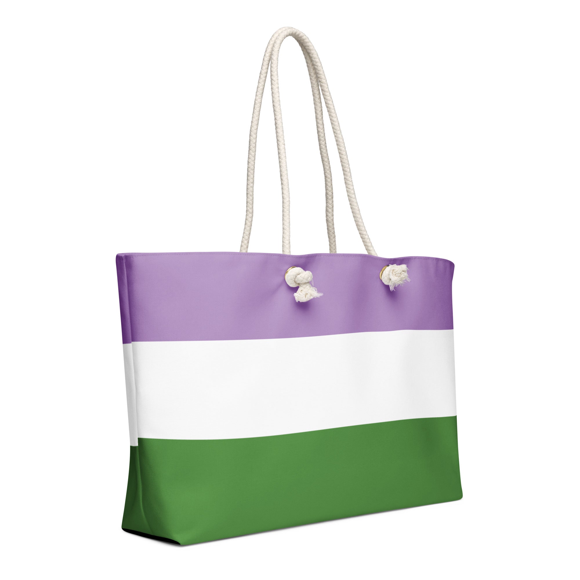 Oversized weekender bag Genderqueer Flag