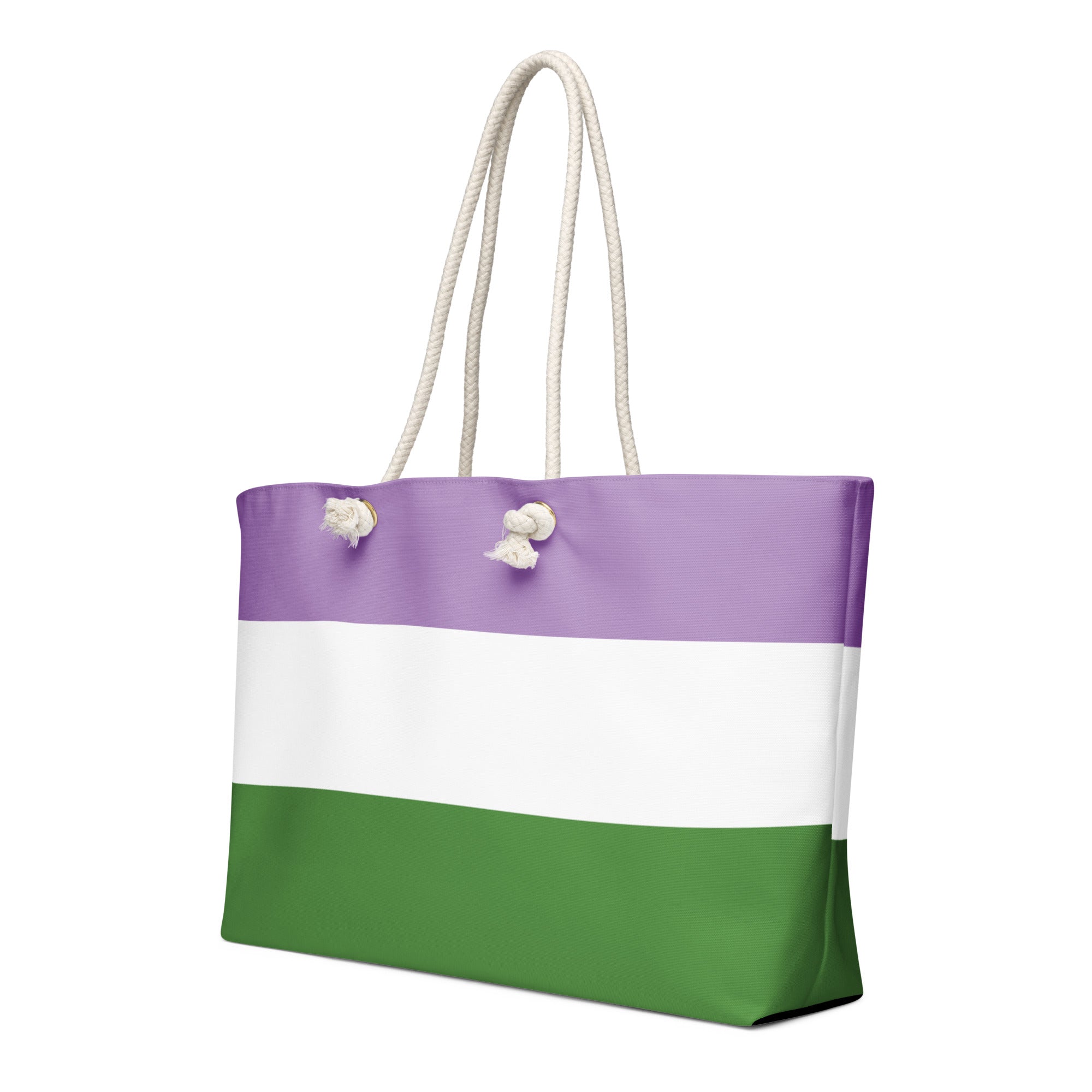 Oversized weekender bag Genderqueer Flag
