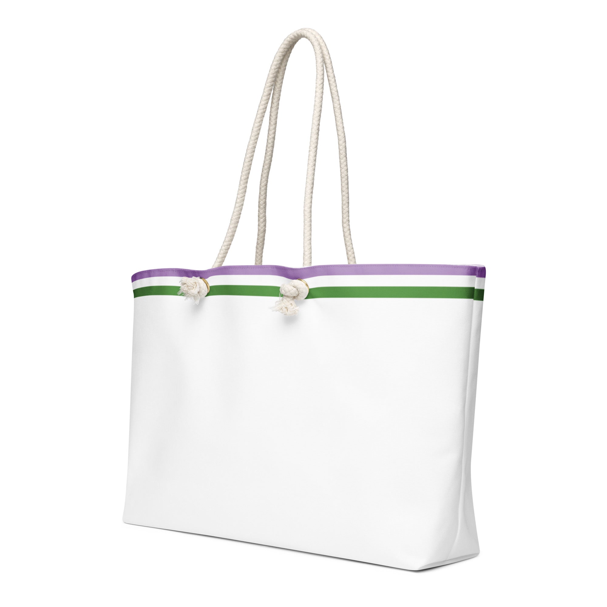 Oversized weekender bag Genderqueer Flag Stripe