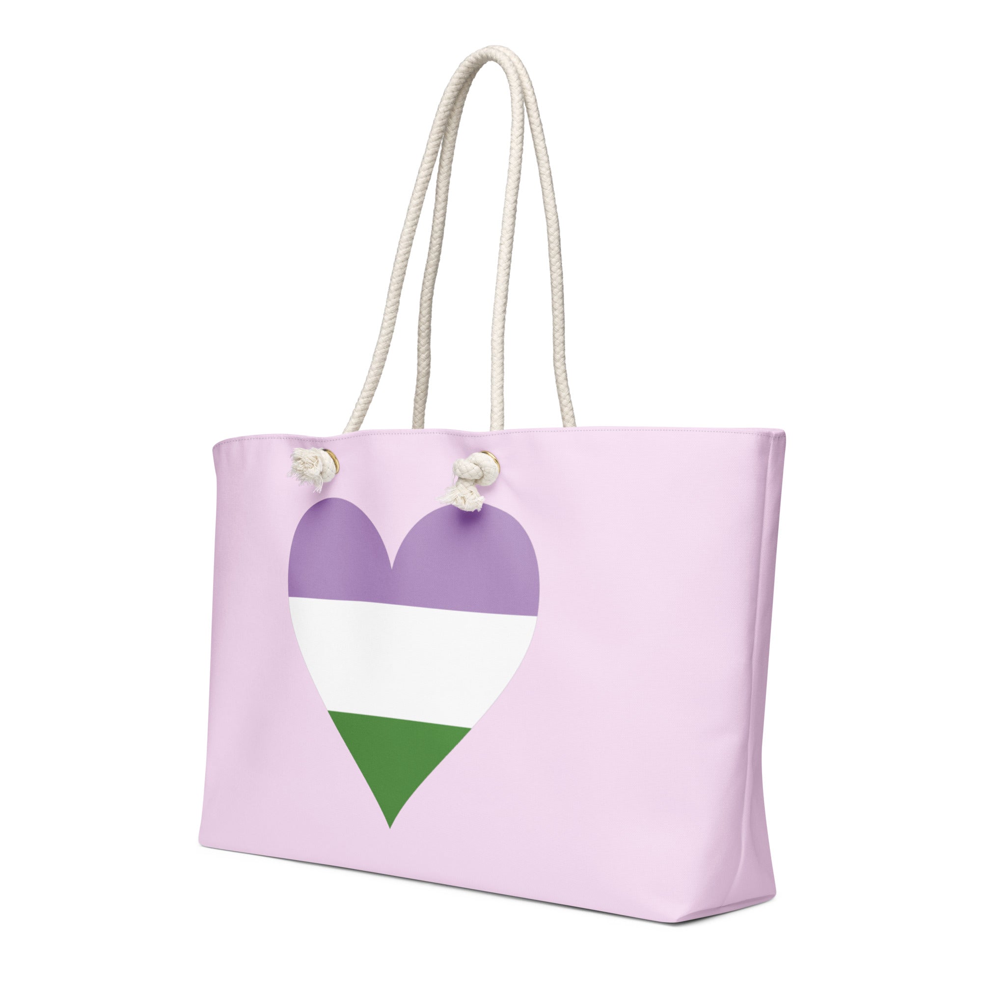 Oversized weekender bag Genderqueer Heart