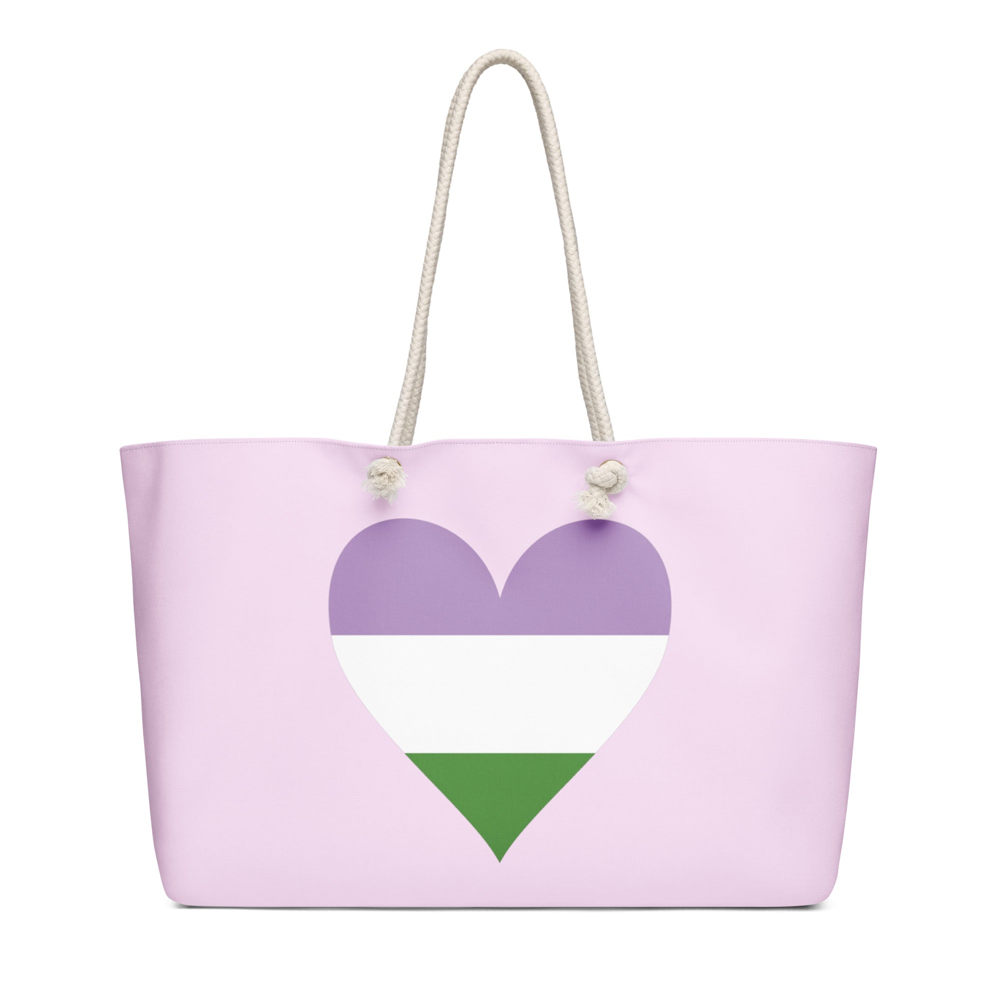 Oversized weekender bag Genderqueer Heart