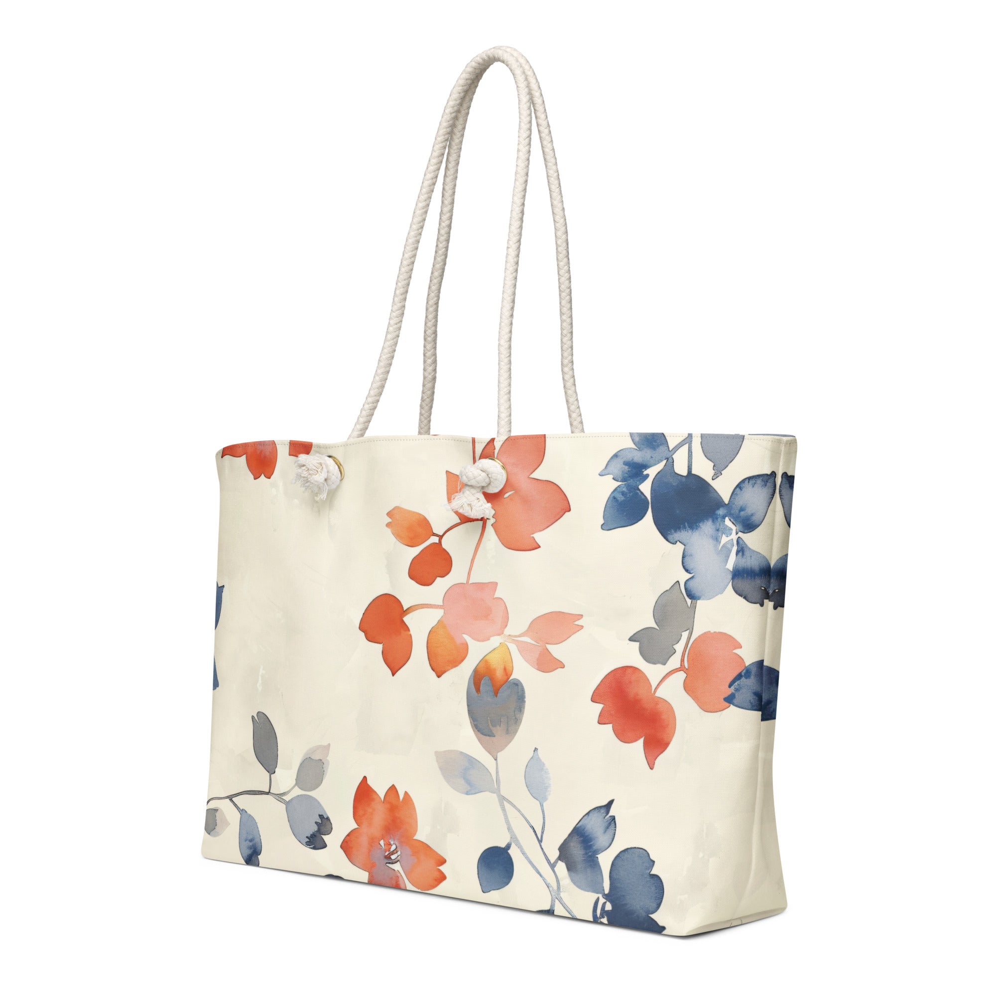 Oversized weekender bag Japanese Floral art I