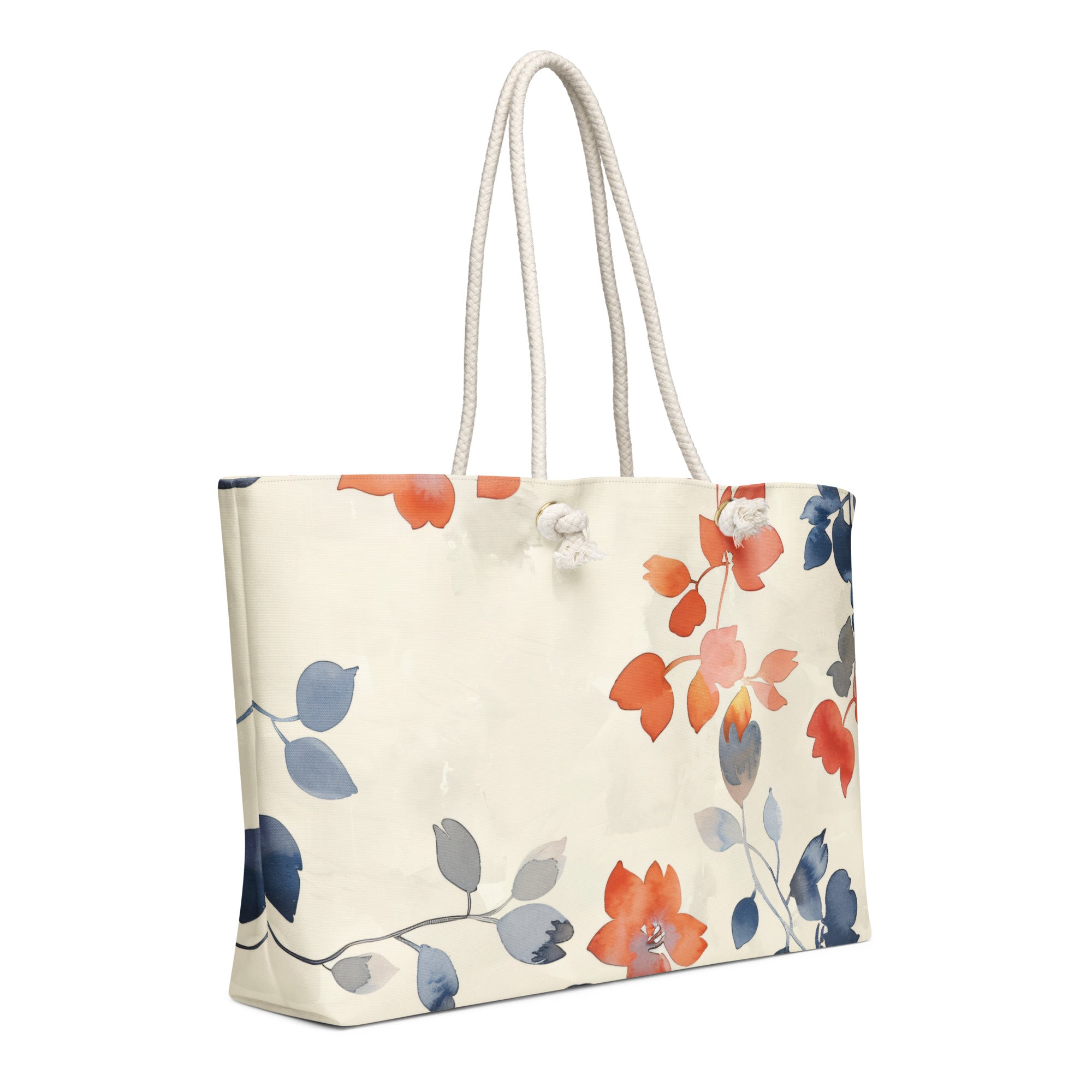 Oversized weekender bag Japanese Floral art I