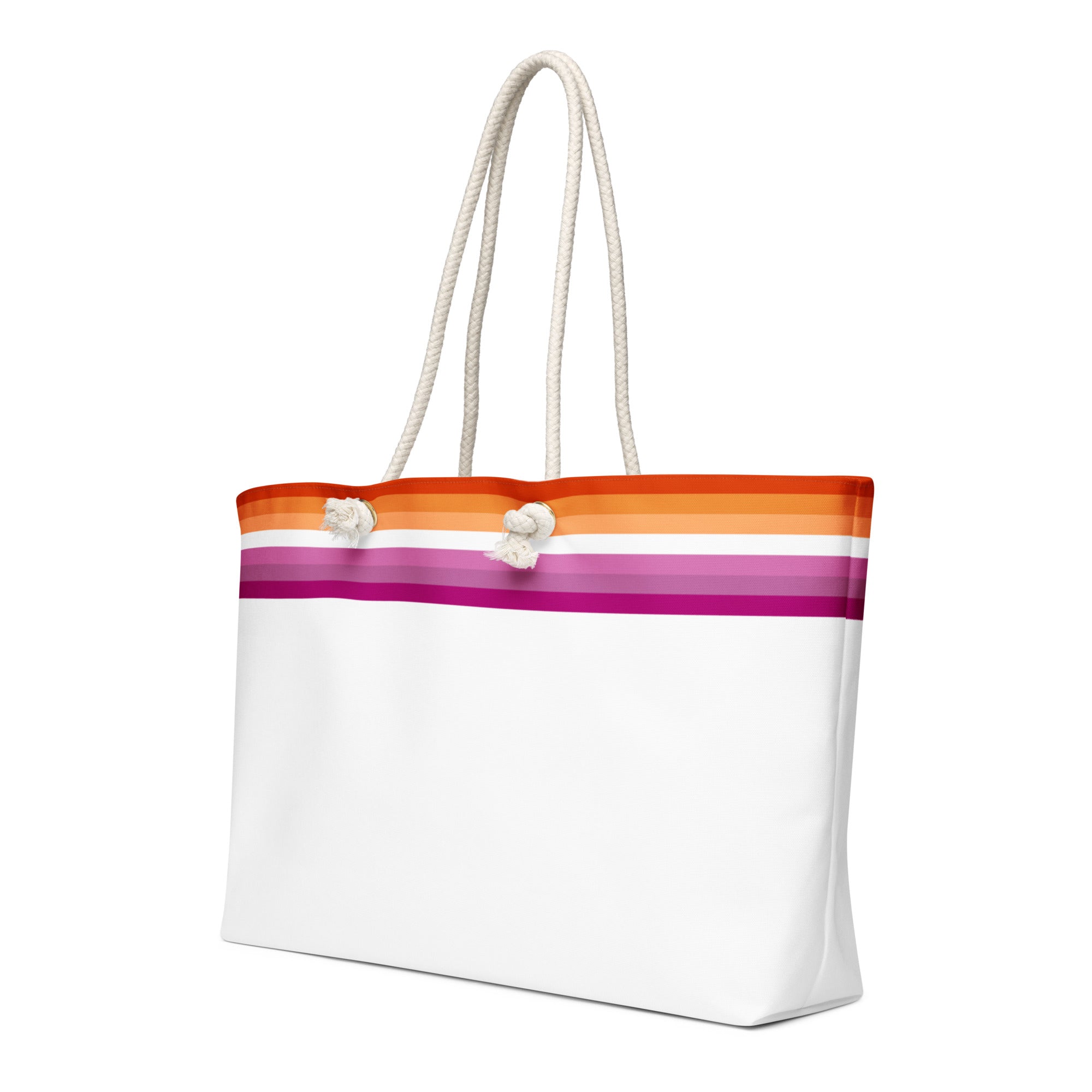 Oversized weekender bag Lesbian Flag Stripe