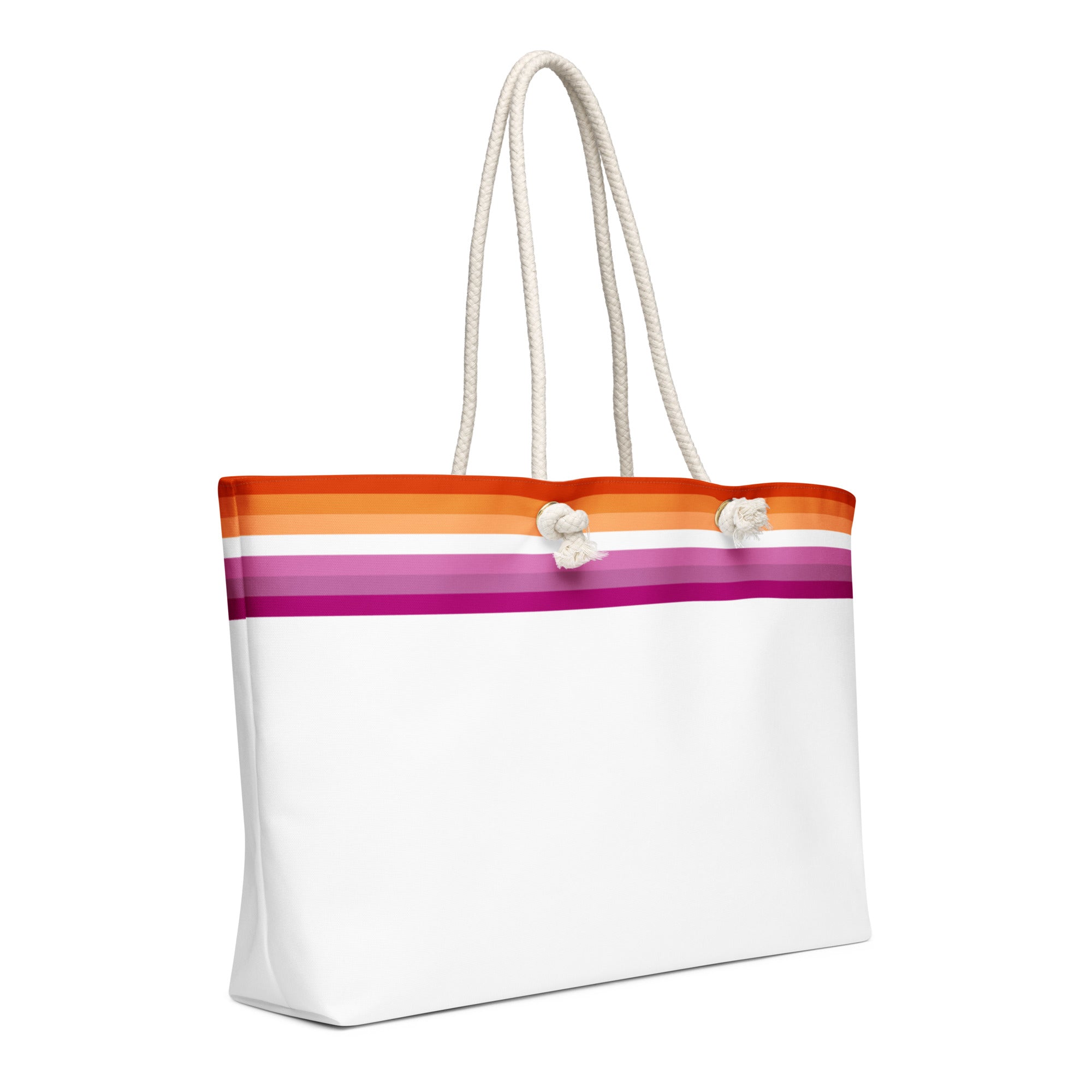 Oversized weekender bag Lesbian Flag Stripe
