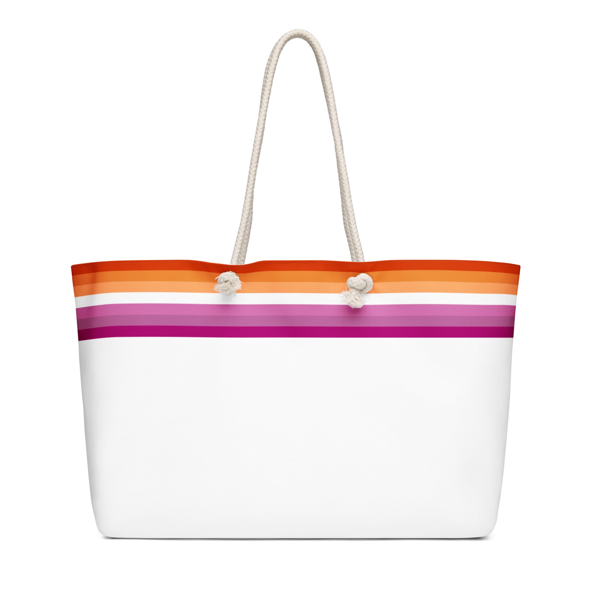 Oversized weekender bag Lesbian Flag Stripe