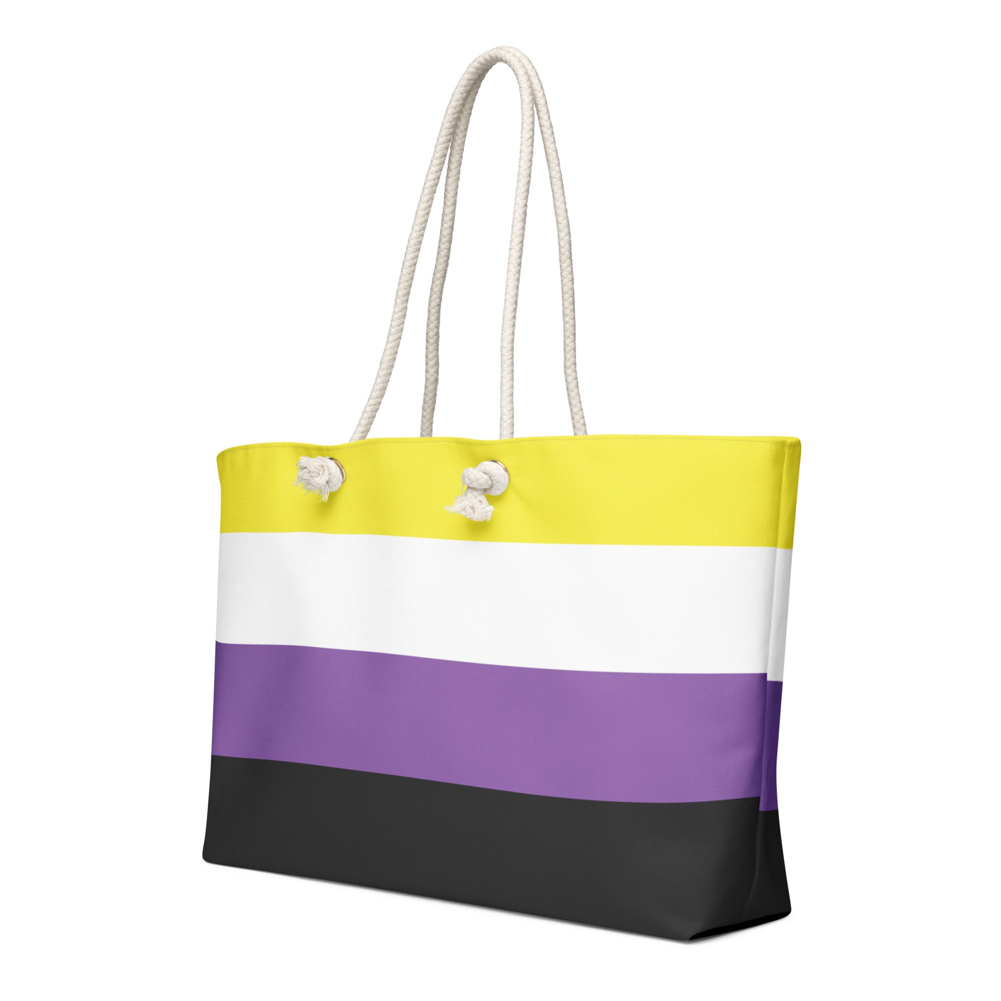 Oversized weekender bag Non Binary Flag