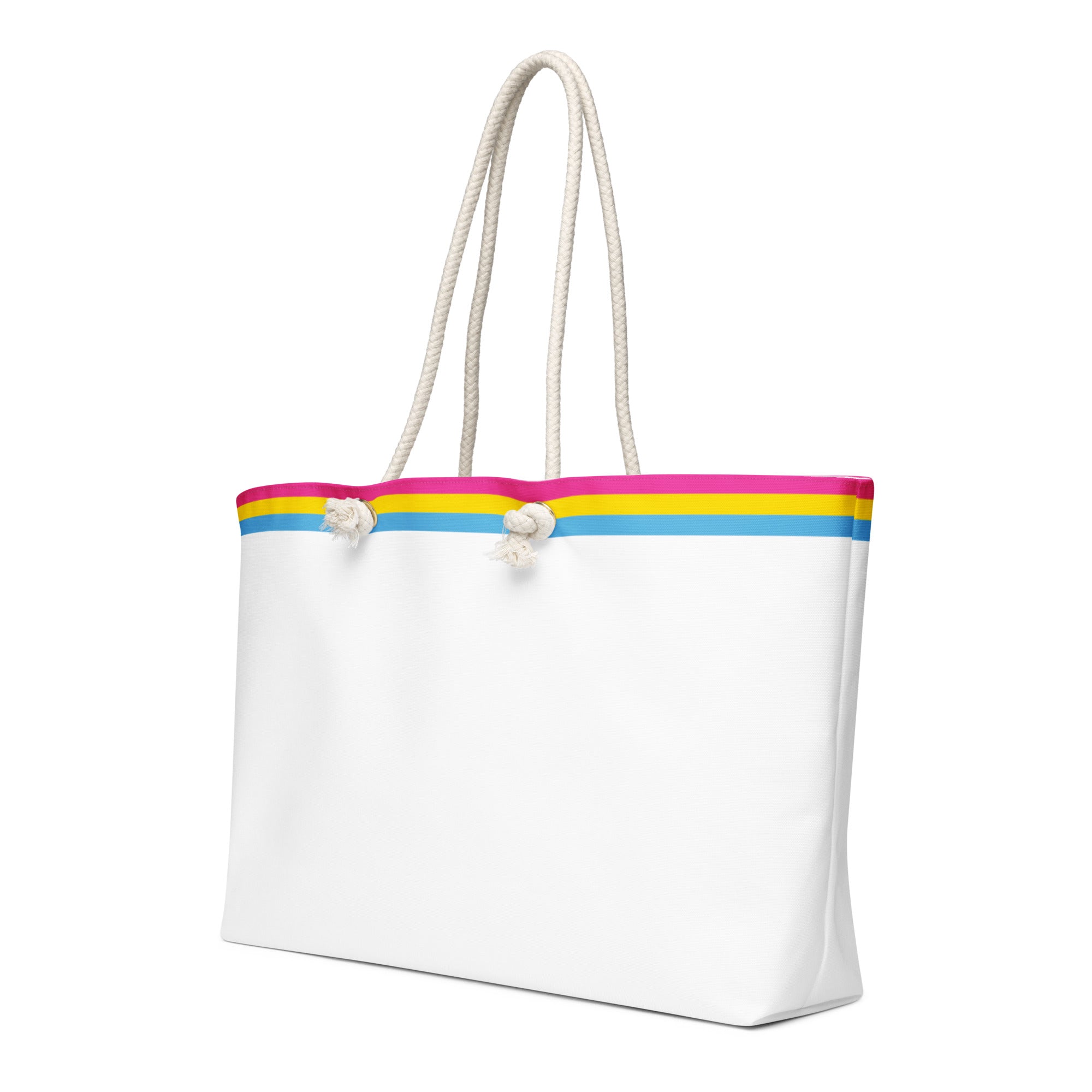 Oversized weekender bag Pansexual Flag Stripe
