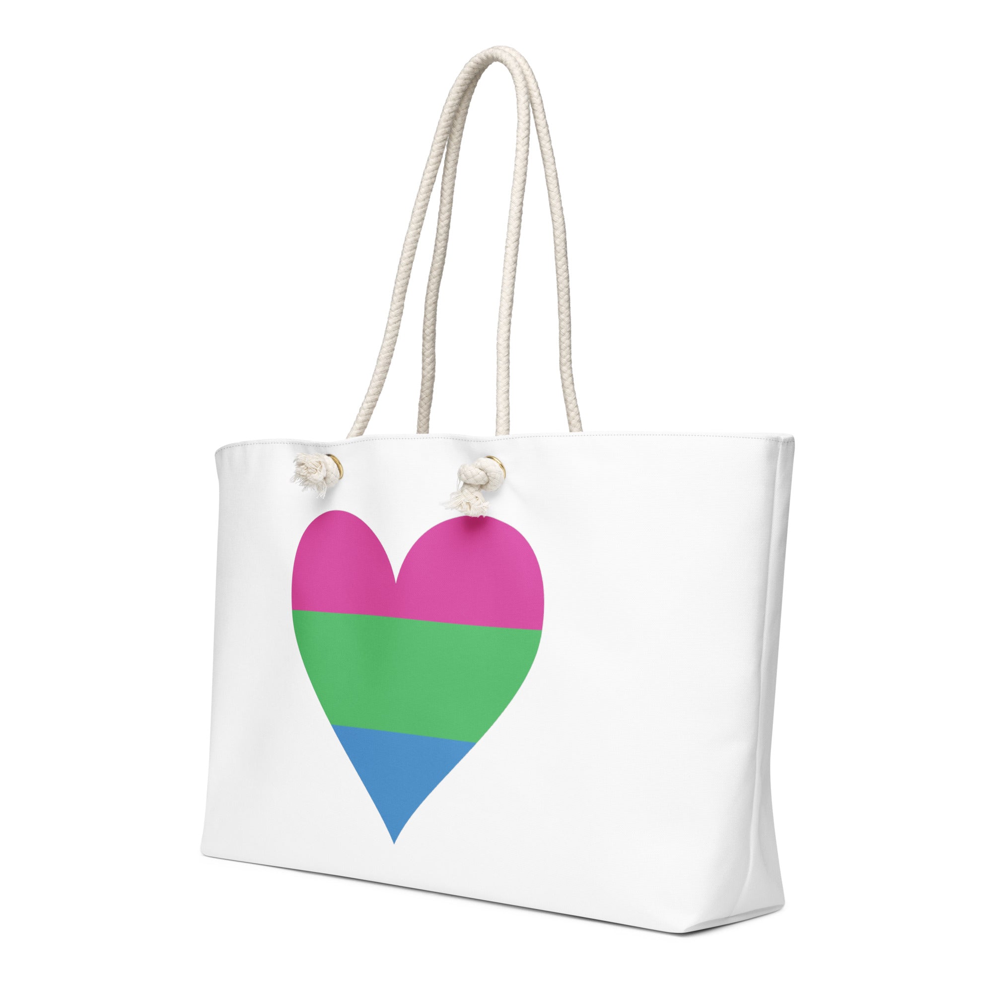 Oversized weekender bag Polysexual Heart